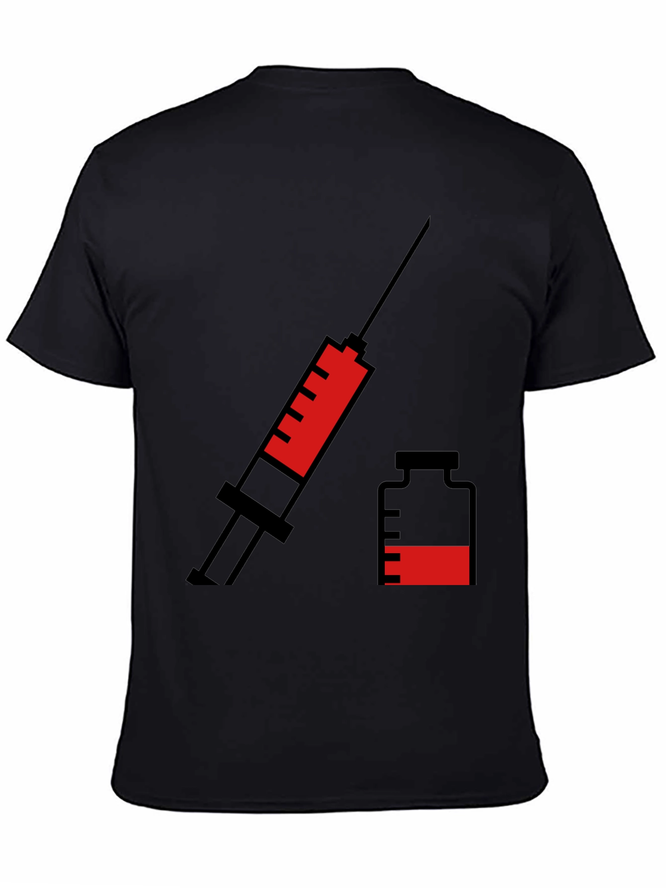 Vaccination T-Shirt - Syringe & Vial Graphic Tee