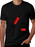 Vaccination T-Shirt - Syringe & Vial Graphic Tee