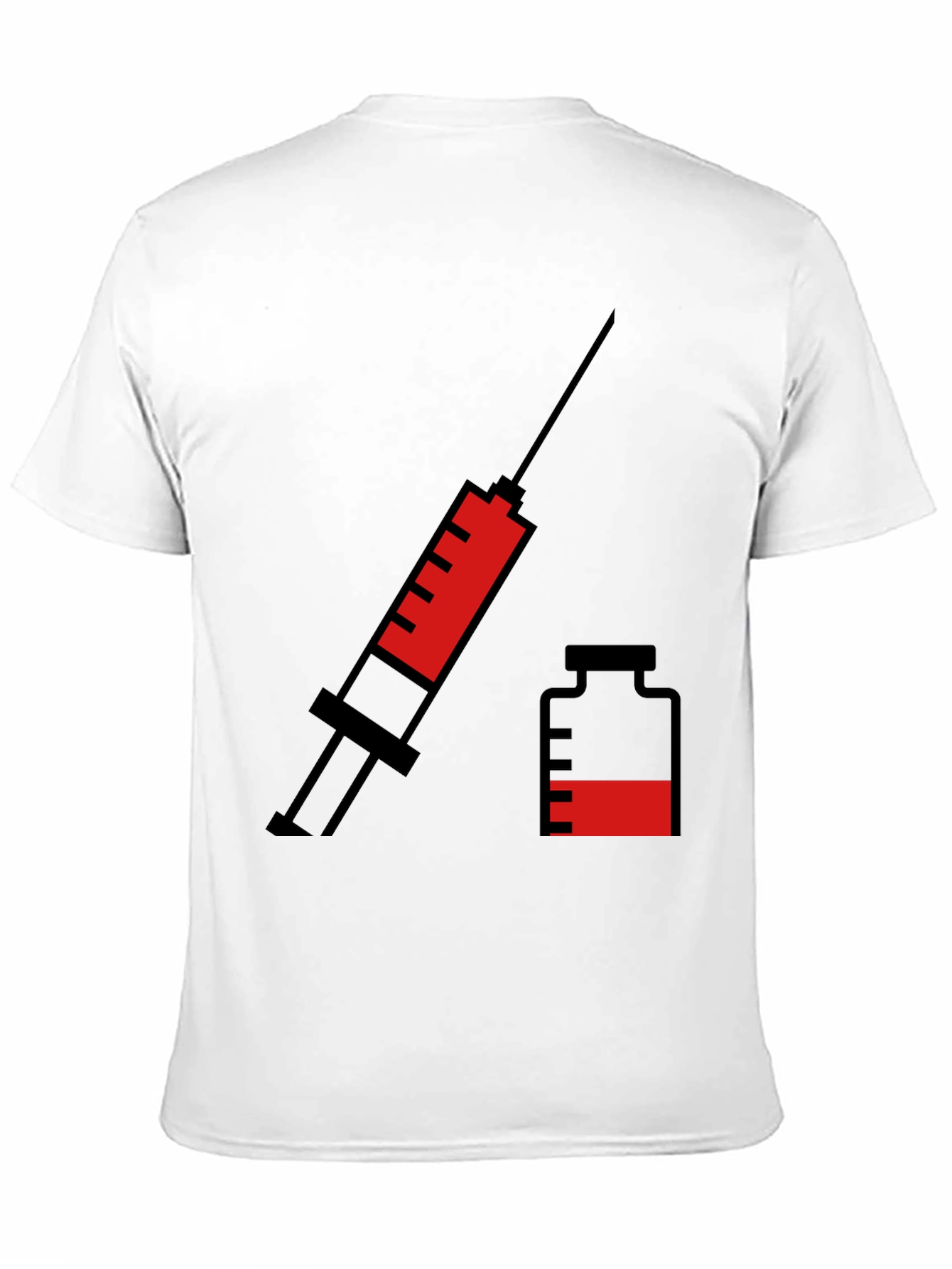 Vaccination T-Shirt - Syringe & Vial Graphic Tee