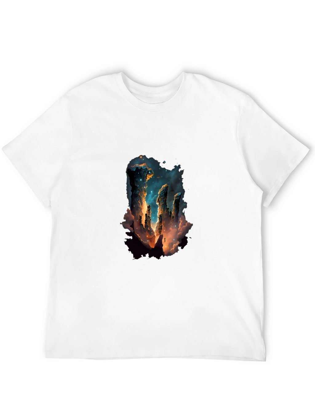 Nebula Pillars Graphic Tee - Black