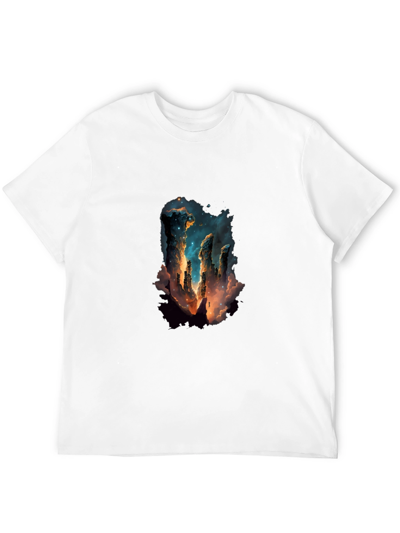 Nebula Pillars Graphic Tee - Black