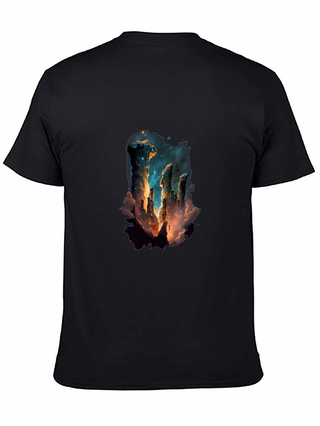 Nebula Pillars Graphic Tee - Black