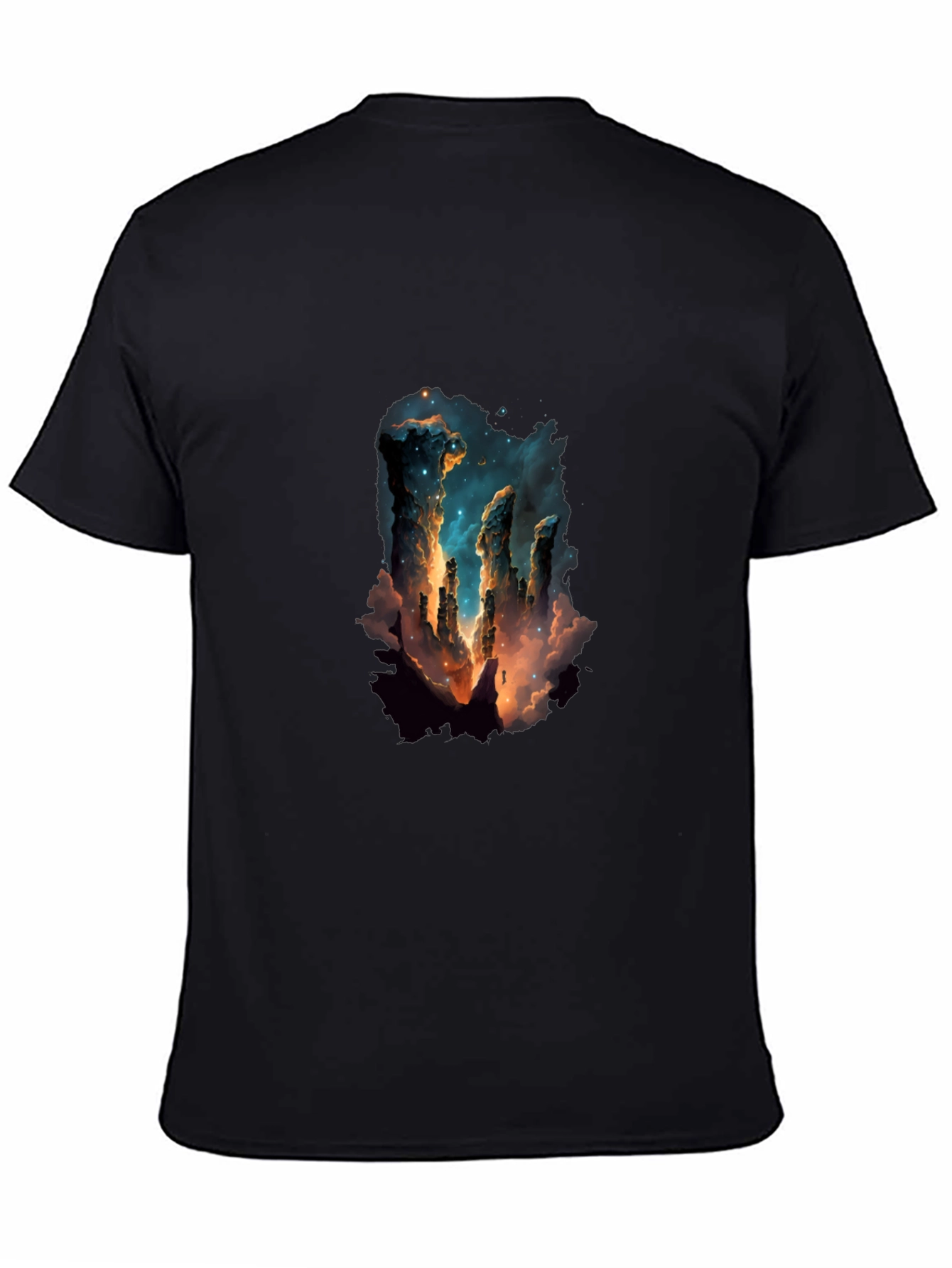 Nebula Pillars Graphic Tee - Black