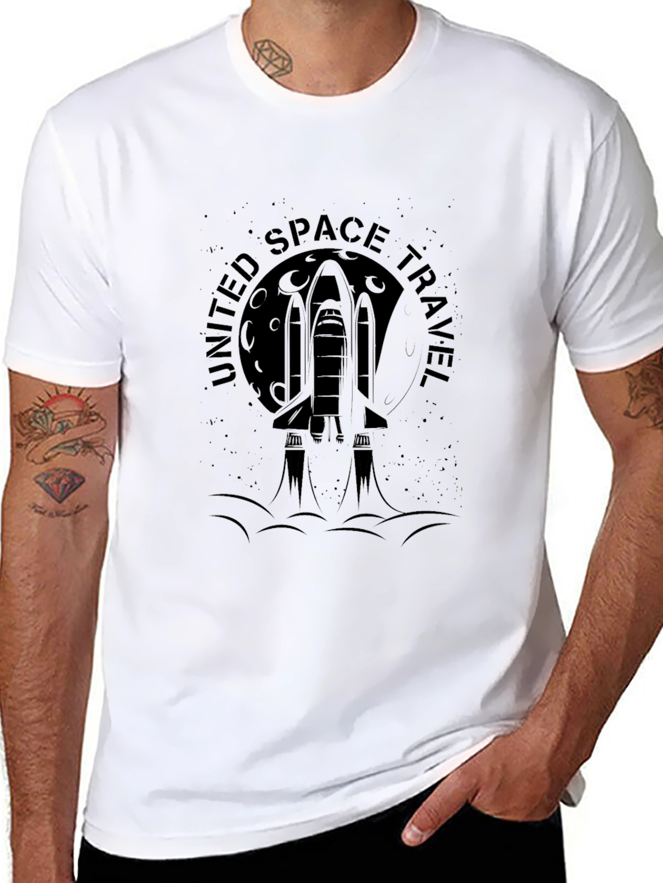 United Space Travel Graphic T-Shirt