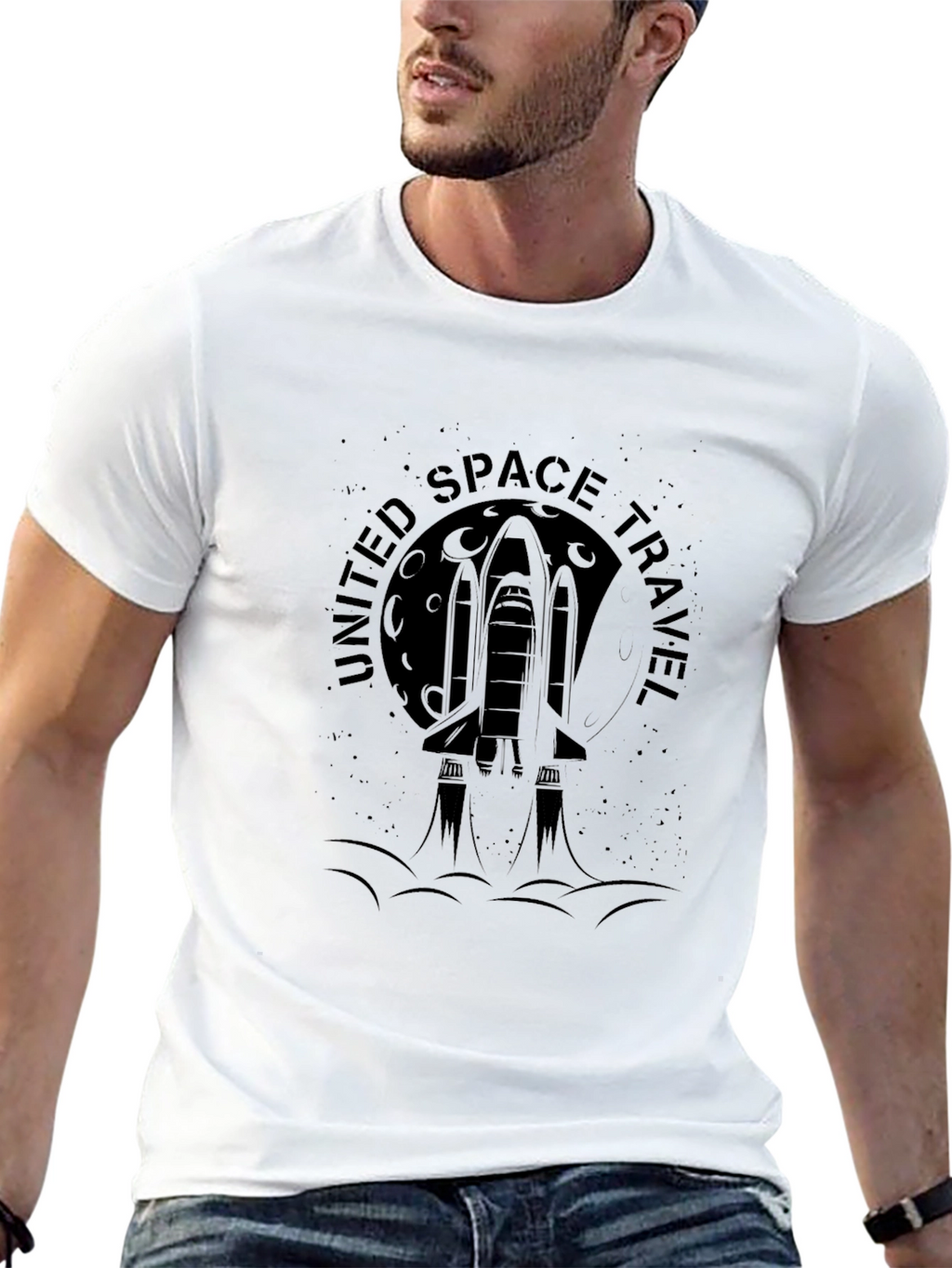 United Space Travel Graphic T-Shirt