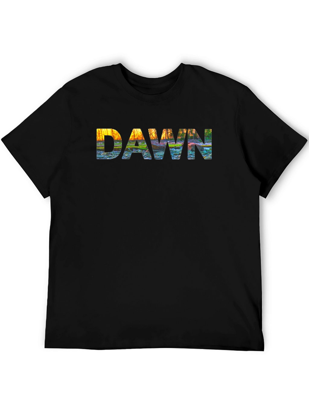 Dawn Graphic Print Black T-Shirt