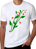 Botanical Berry Graphic T-Shirt