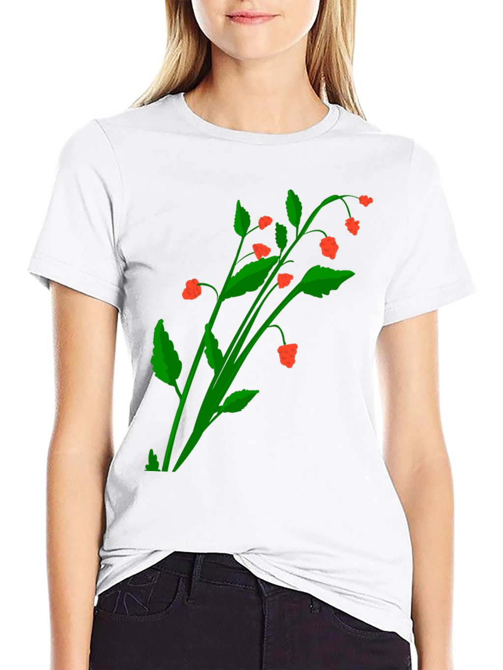 Botanical Berry Graphic T-Shirt