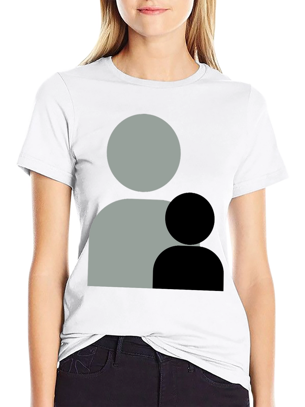 Abstract Graphic Print Crew Neck T-Shirt