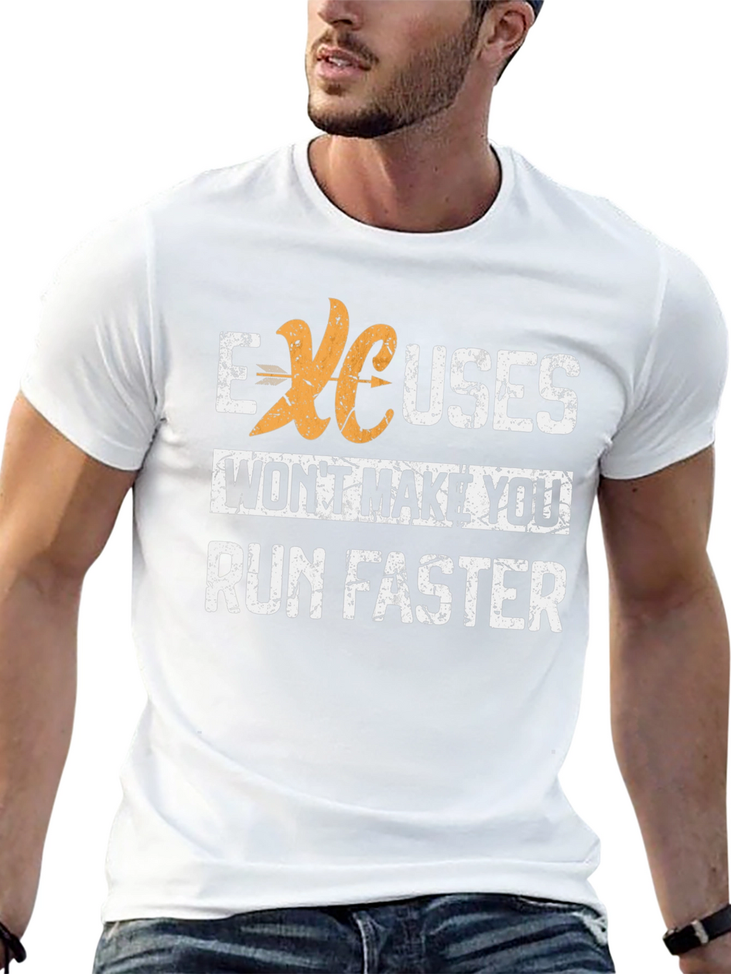 Excuses Wont Make You Run Faster Graphic Tee