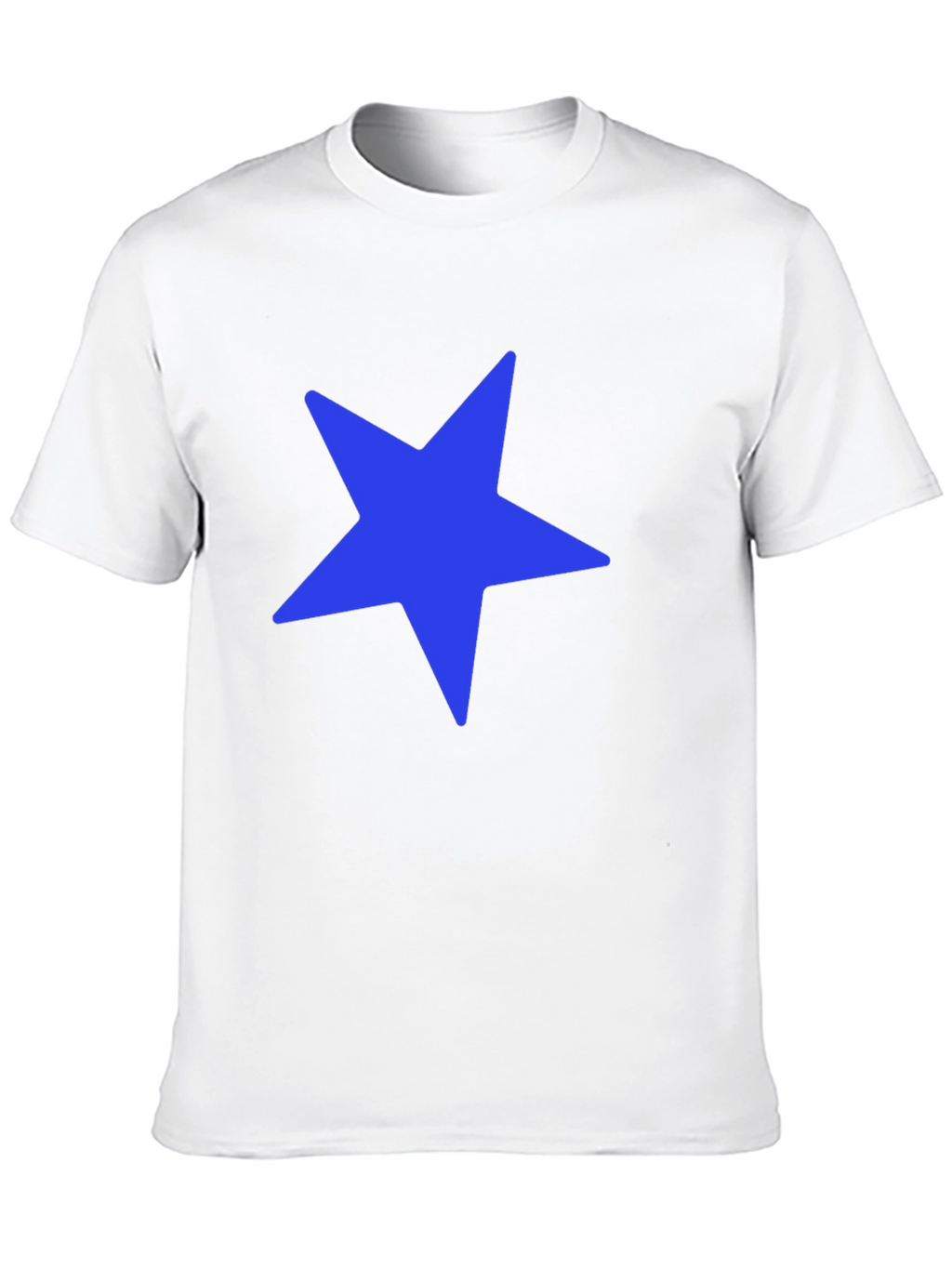 Blue Star Graphic Black T-Shirt