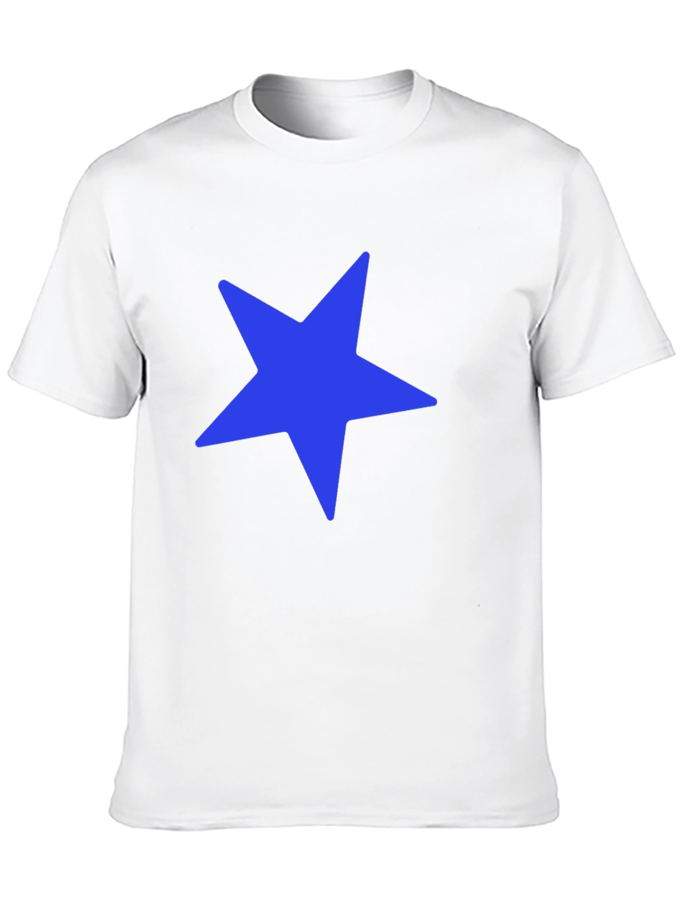 Blue Star Graphic Black T-Shirt