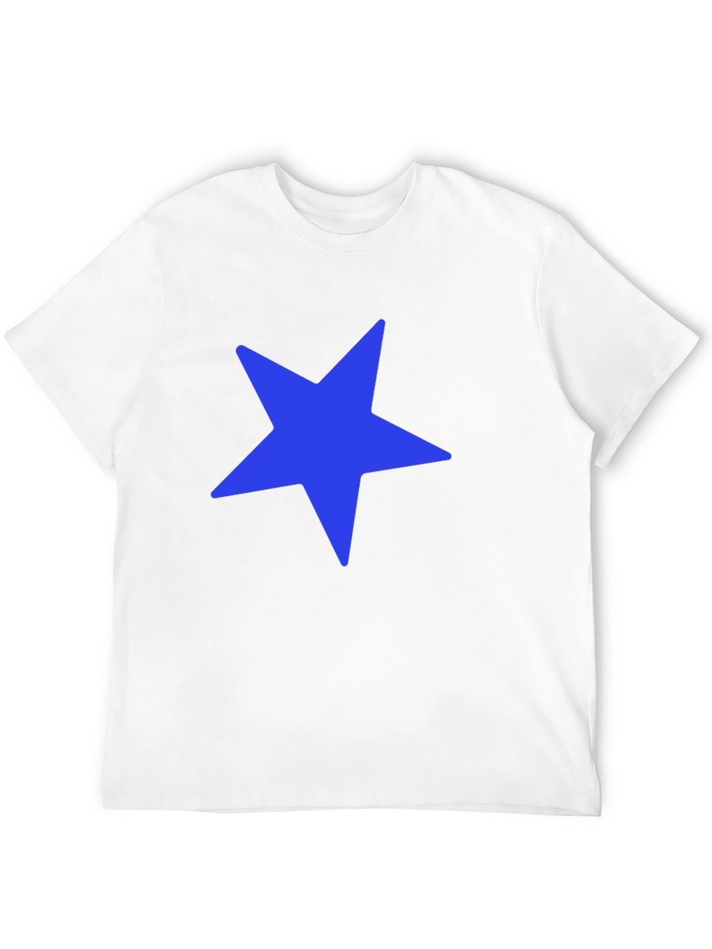 Blue Star Graphic Black T-Shirt