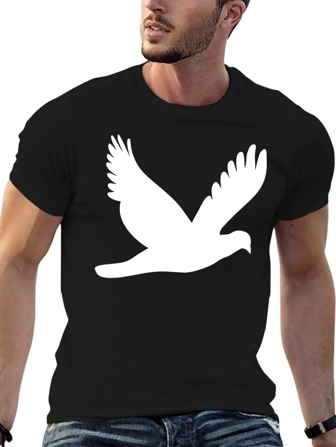Dove Graphic Black T-Shirt