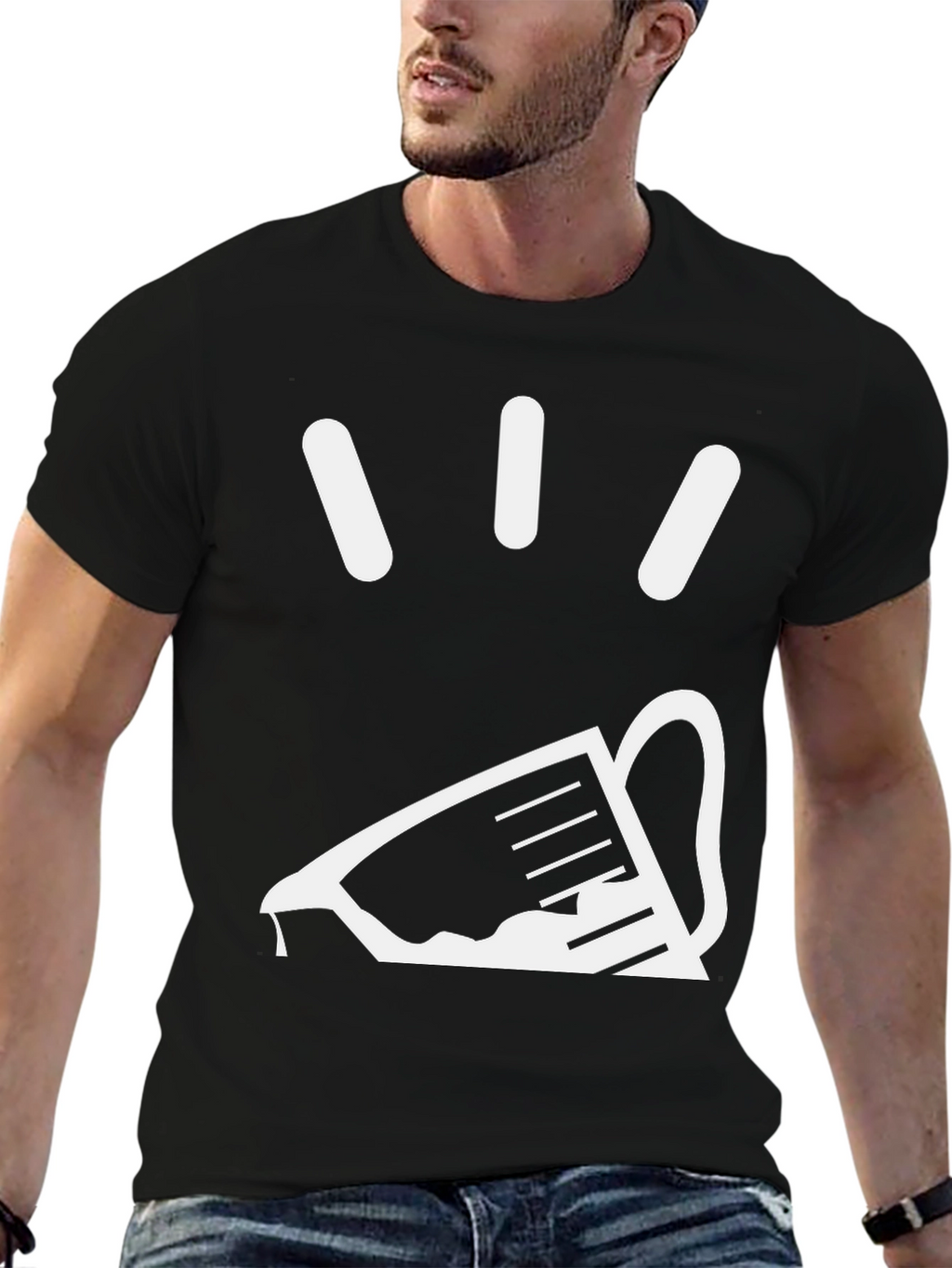 Leaning Liquid Beaker Graphic Tee