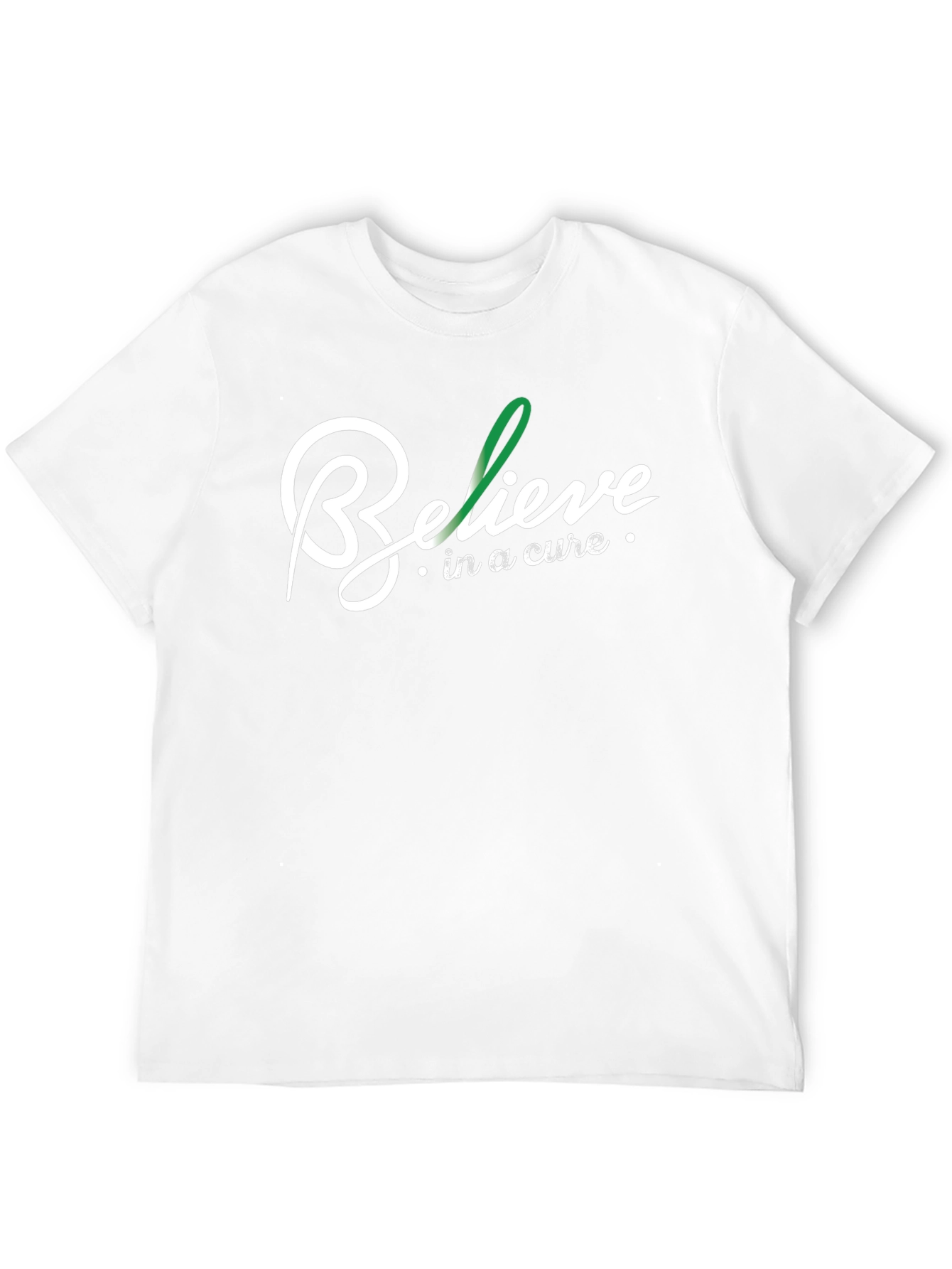 Believe in a Cure Black Graphic T-Shirt