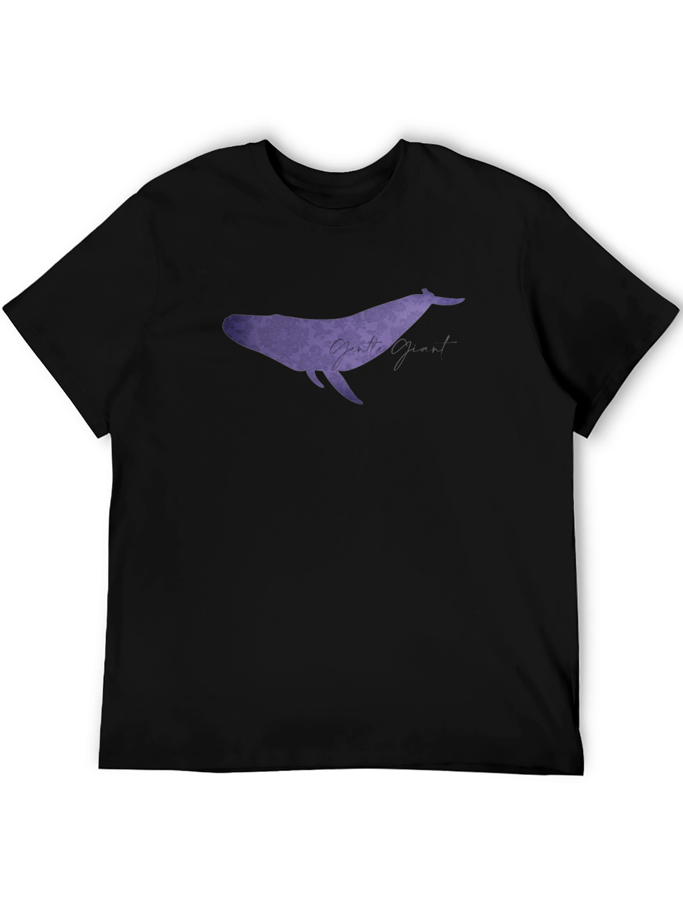 Gentle Giant Whale Graphic Black T-Shirt