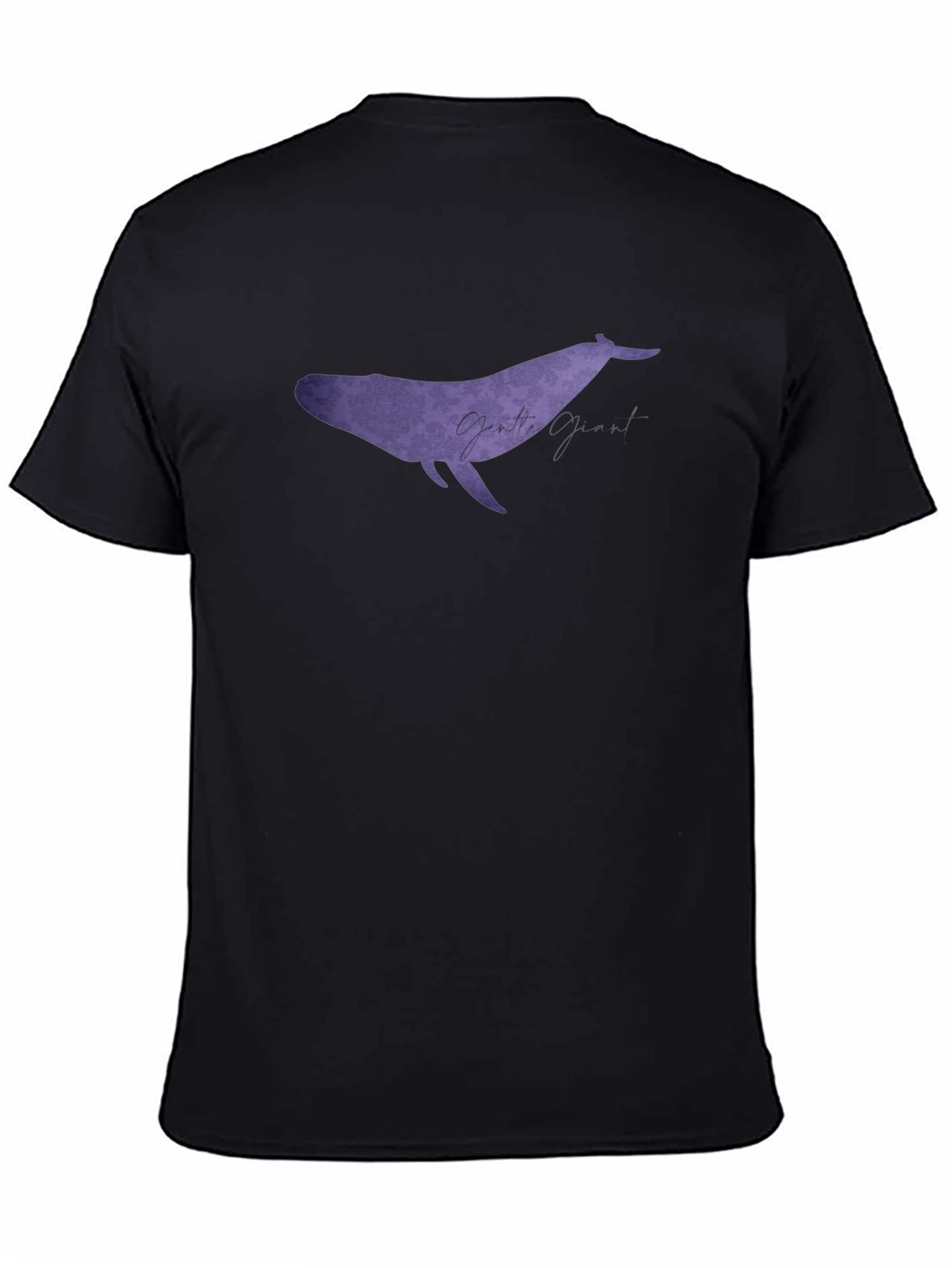 Gentle Giant Whale Graphic Black T-Shirt