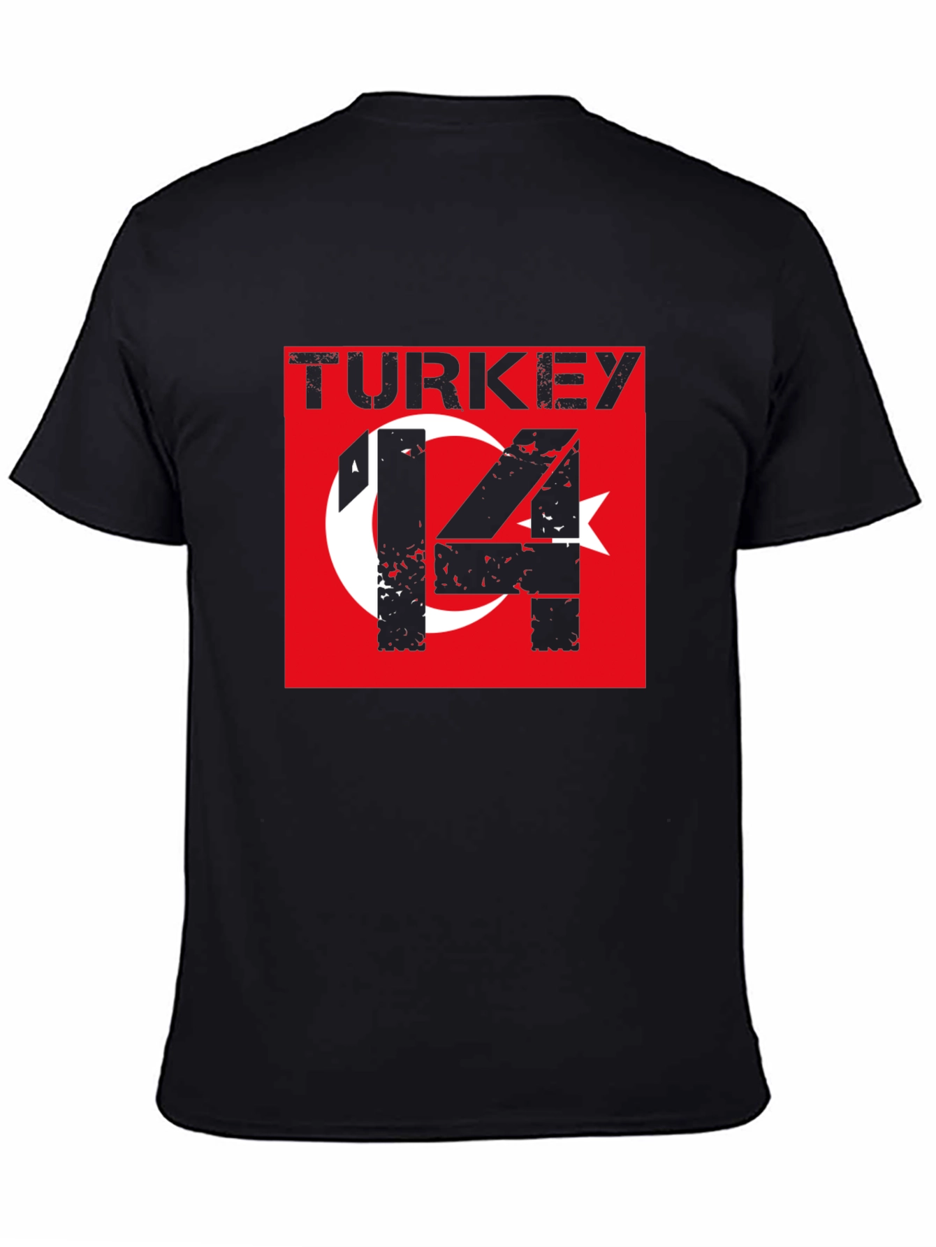 Turkey Flag T-Shirt - Distressed Style