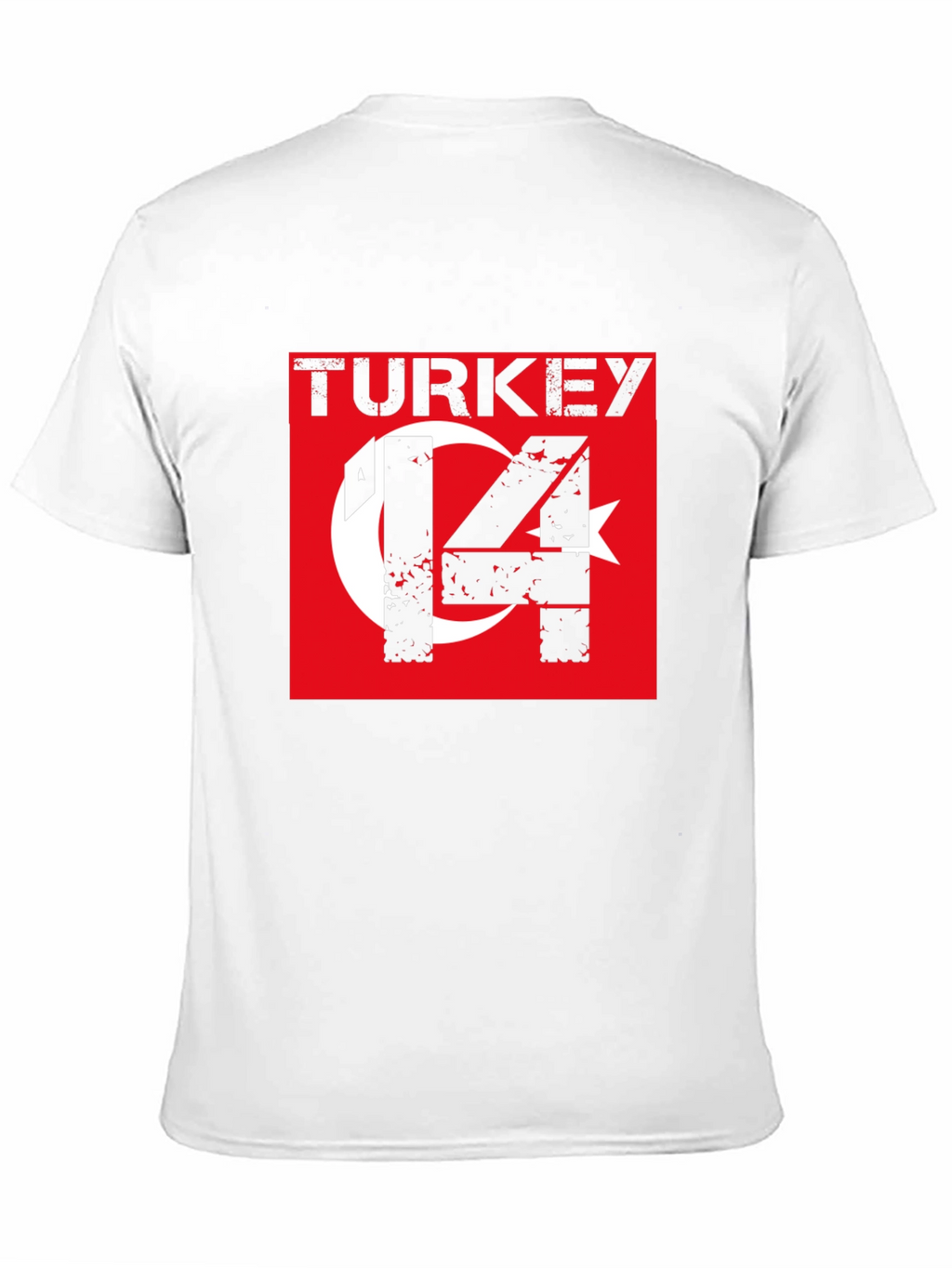 Turkey Flag T-Shirt - Distressed Style