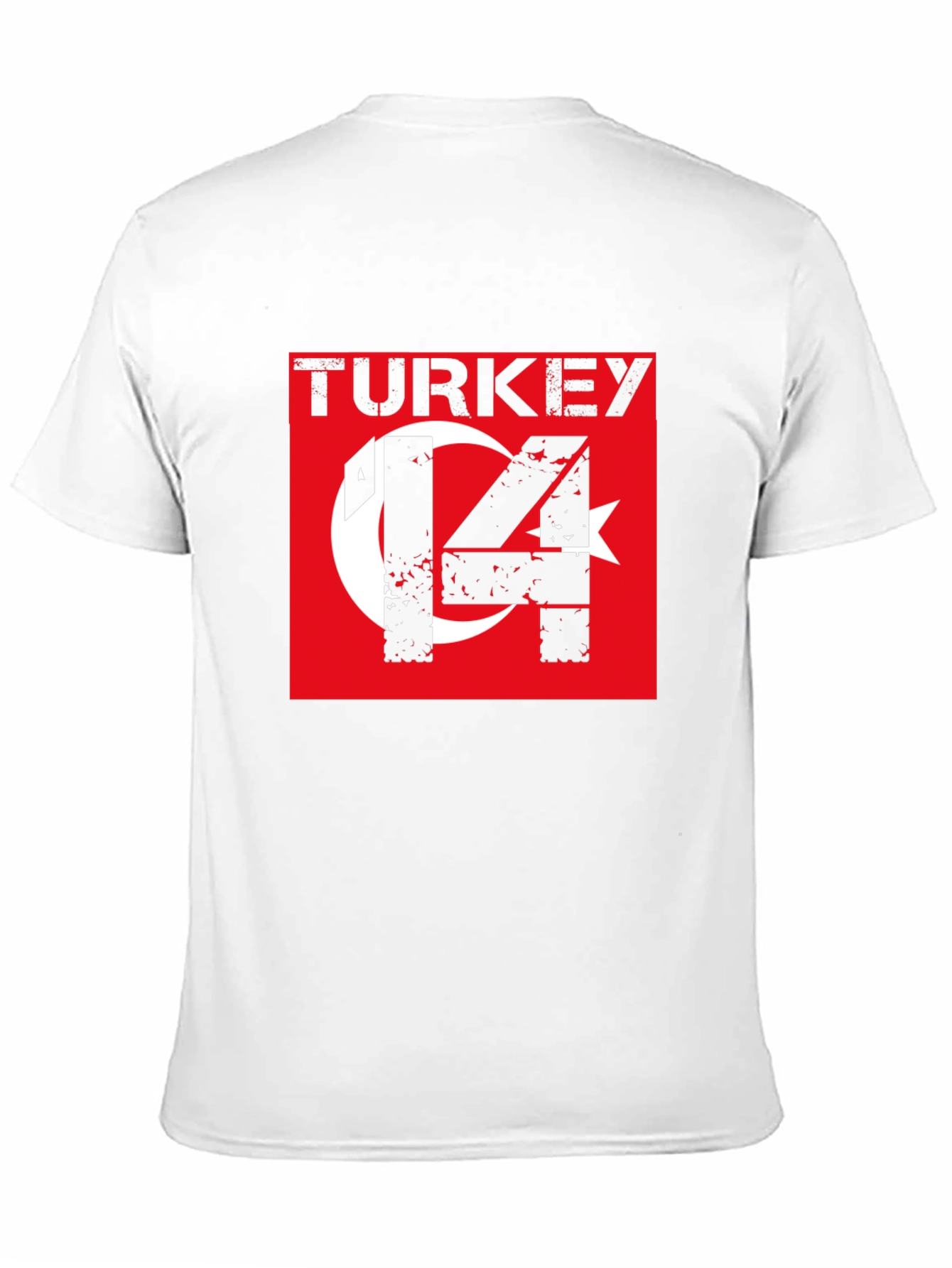 Turkey Flag T-Shirt - Distressed Style