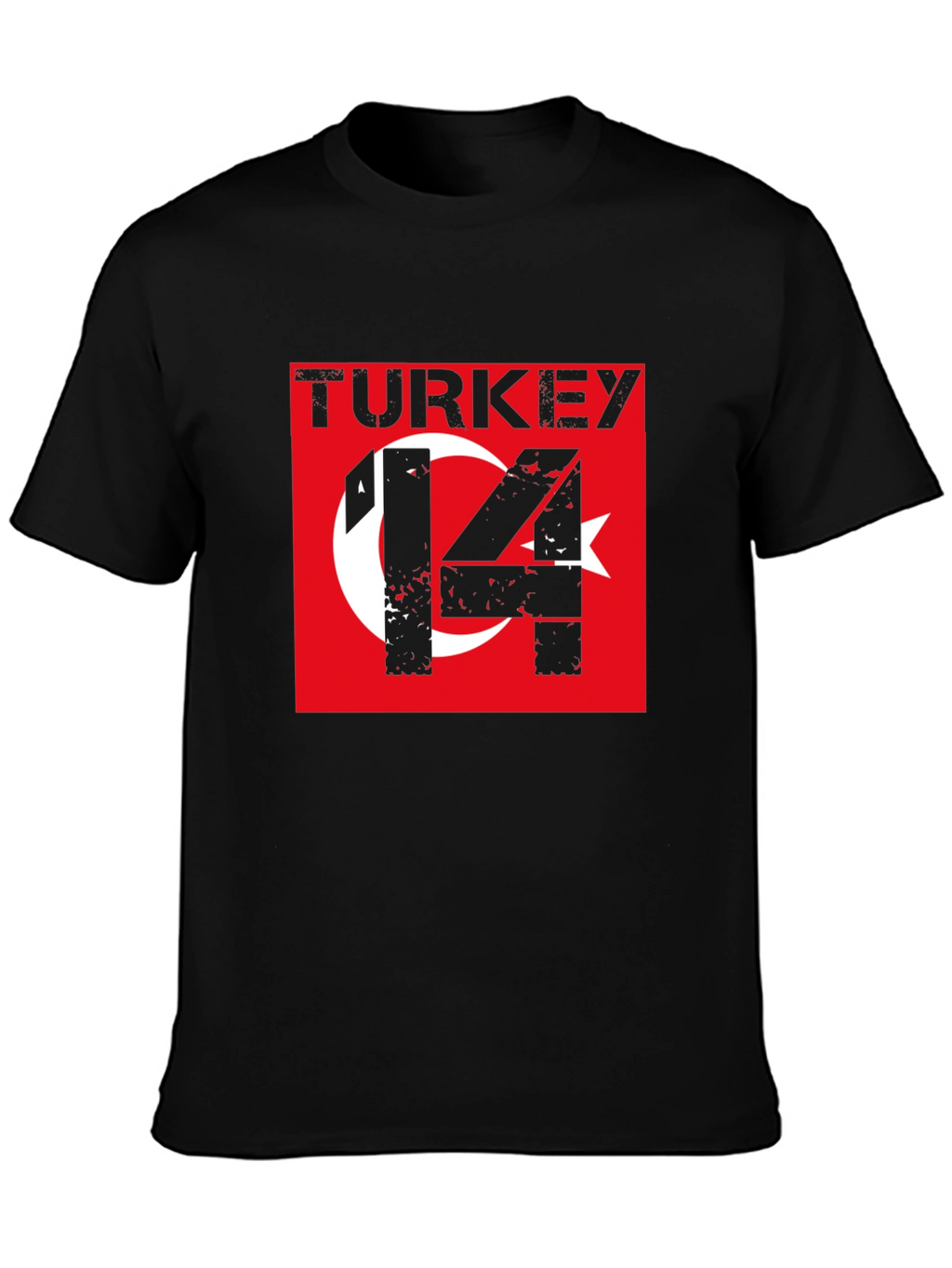 Turkey Flag T-Shirt - Distressed Style