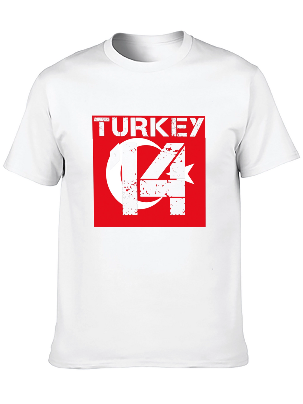 Turkey Flag T-Shirt - Distressed Style