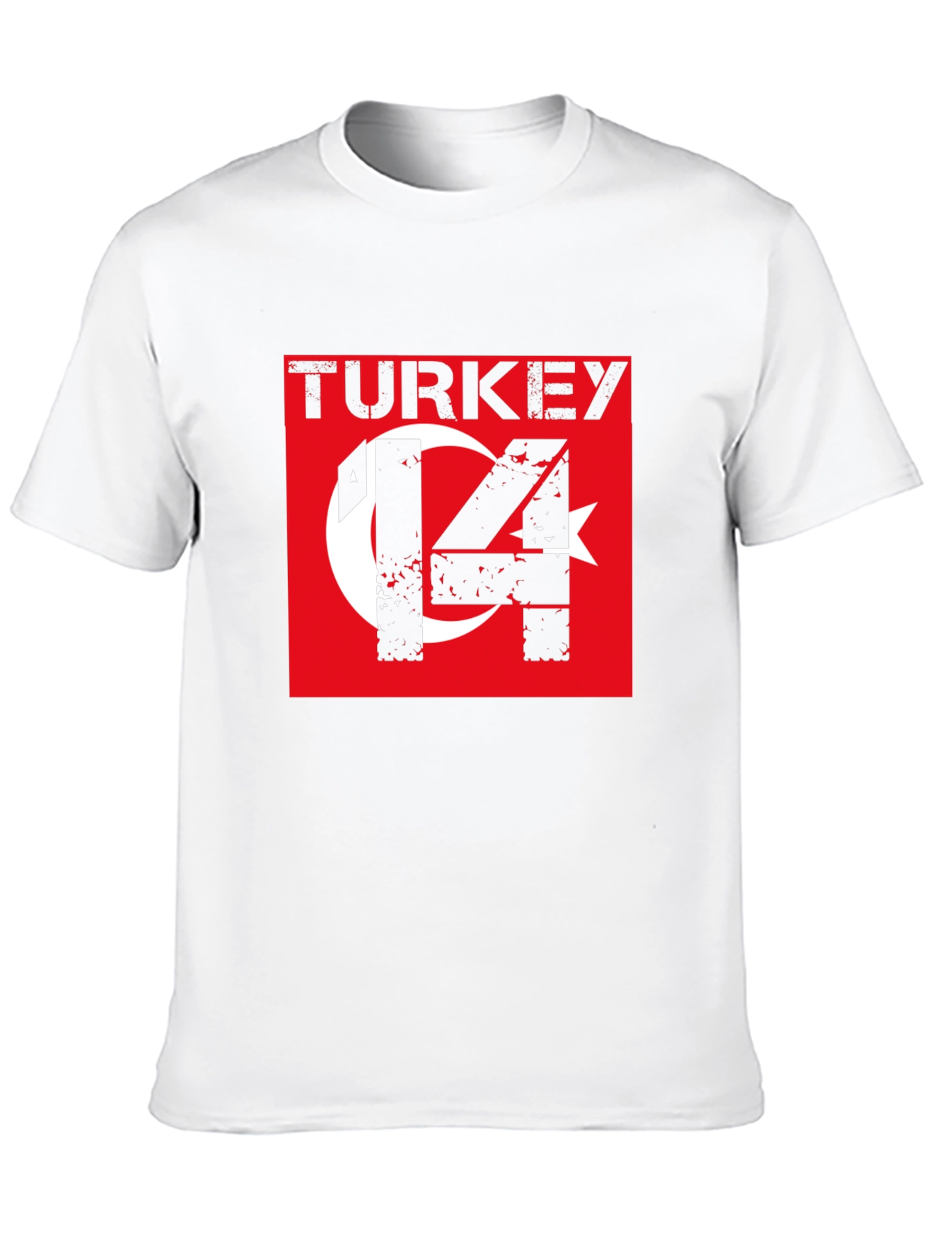Turkey Flag T-Shirt - Distressed Style