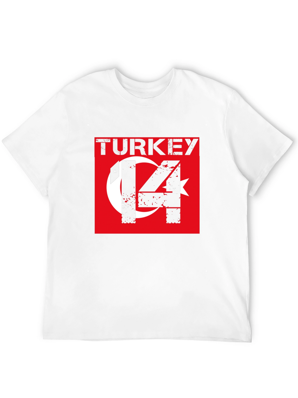 Turkey Flag T-Shirt - Distressed Style