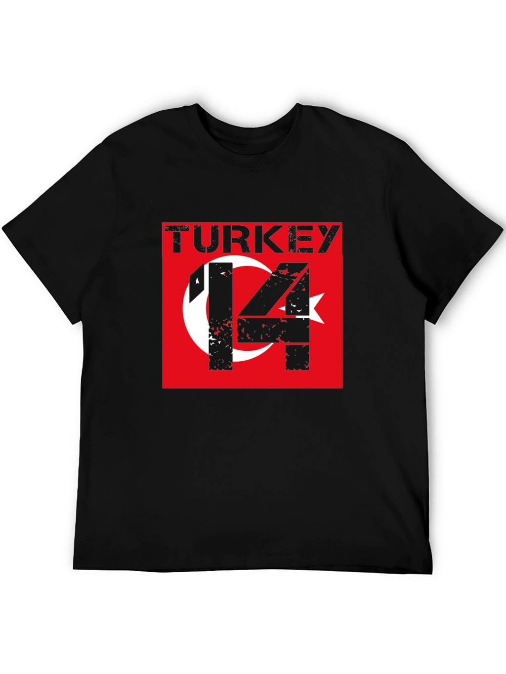 Turkey Flag T-Shirt - Distressed Style