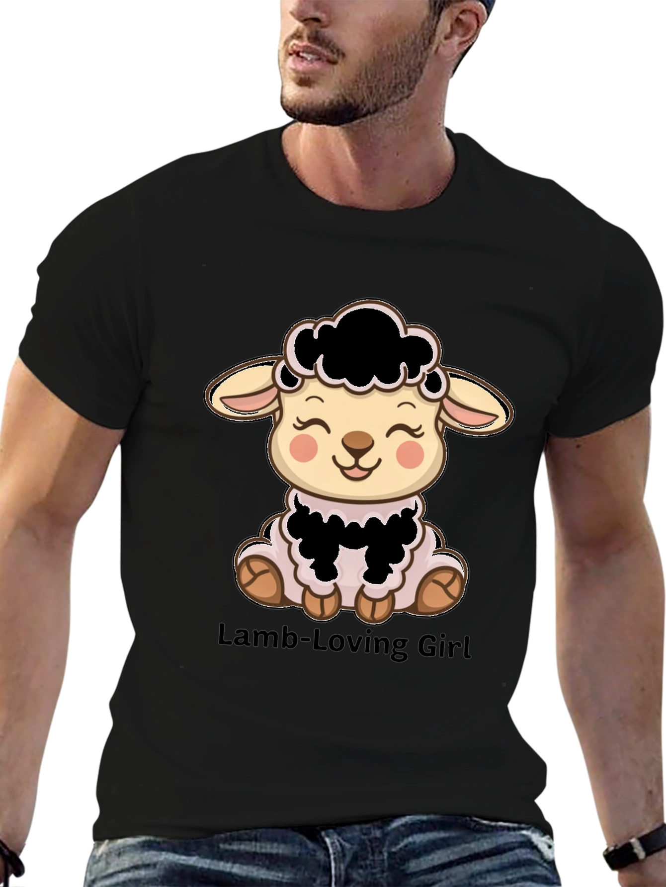 Cute Lamb T-Shirt - Lamb-Loving Girl