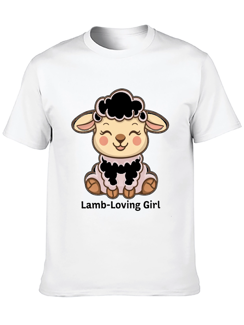 Cute Lamb T-Shirt - Lamb-Loving Girl