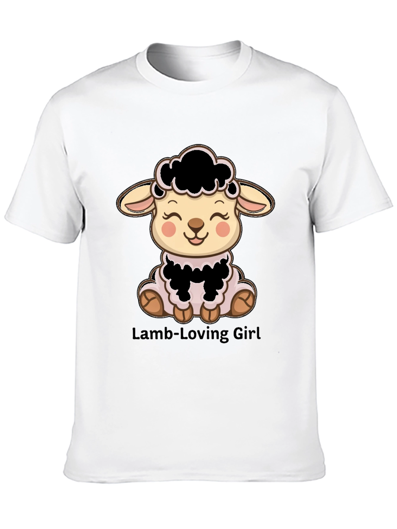 Cute Lamb T-Shirt - Lamb-Loving Girl