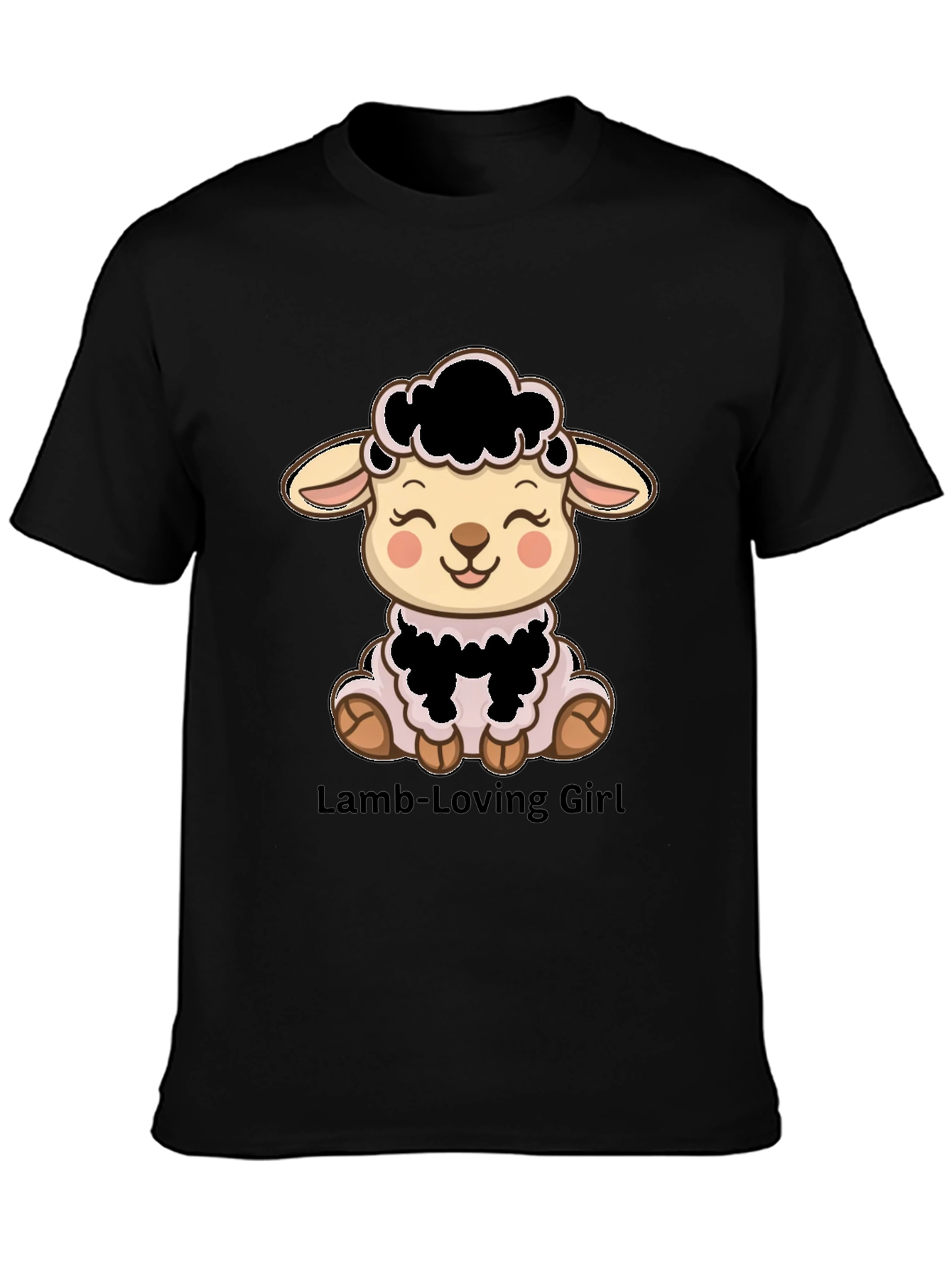 Cute Lamb T-Shirt - Lamb-Loving Girl