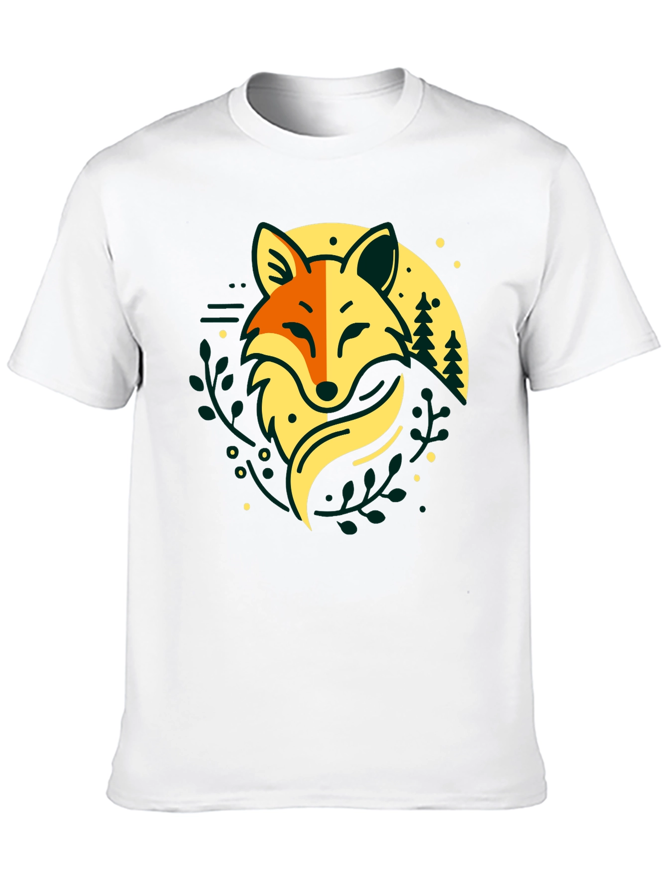 Fox Forest T-Shirt - Nature Inspired Graphic Tee