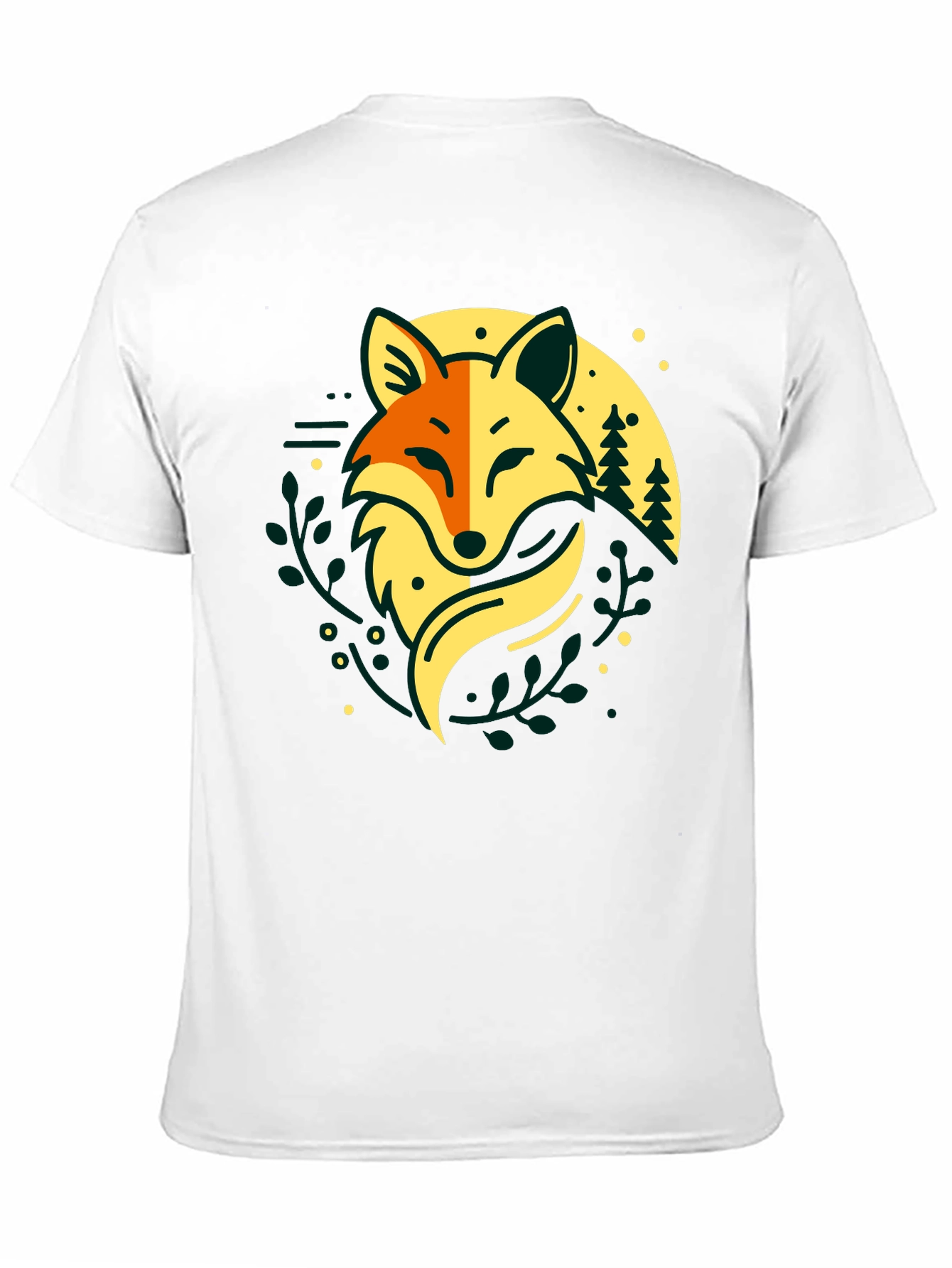Fox Forest T-Shirt - Nature Inspired Graphic Tee