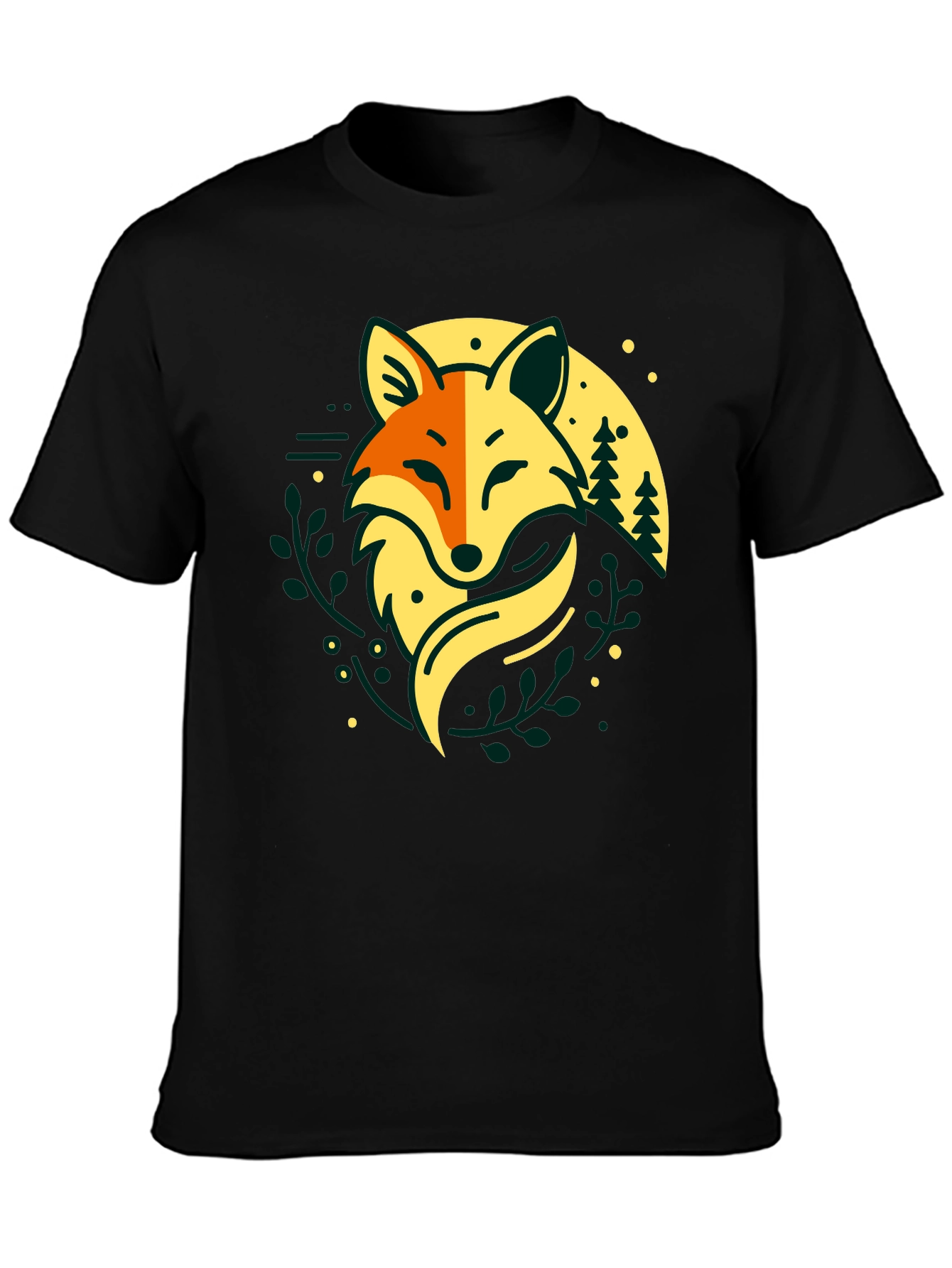 Fox Forest T-Shirt - Nature Inspired Graphic Tee