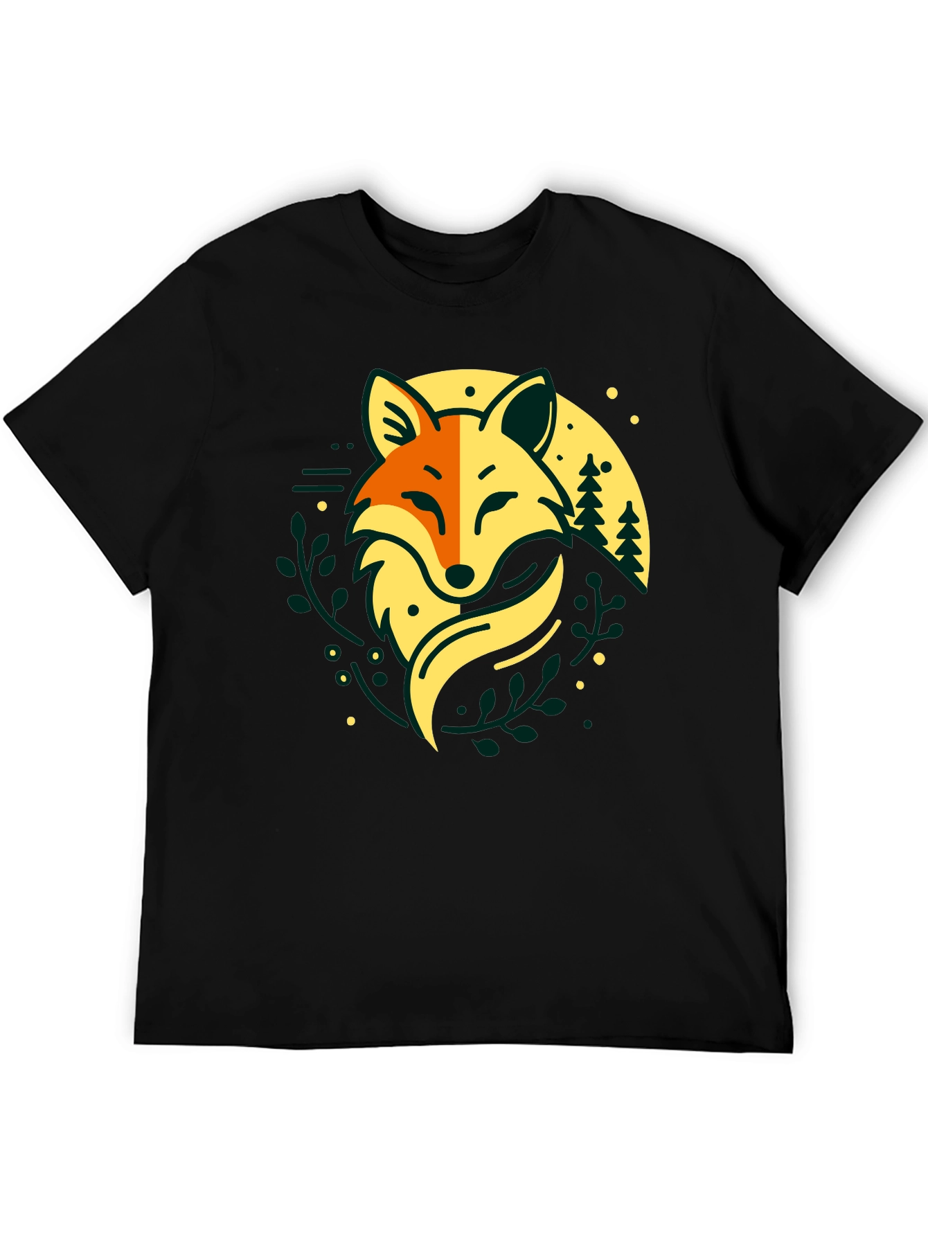 Fox Forest T-Shirt - Nature Inspired Graphic Tee