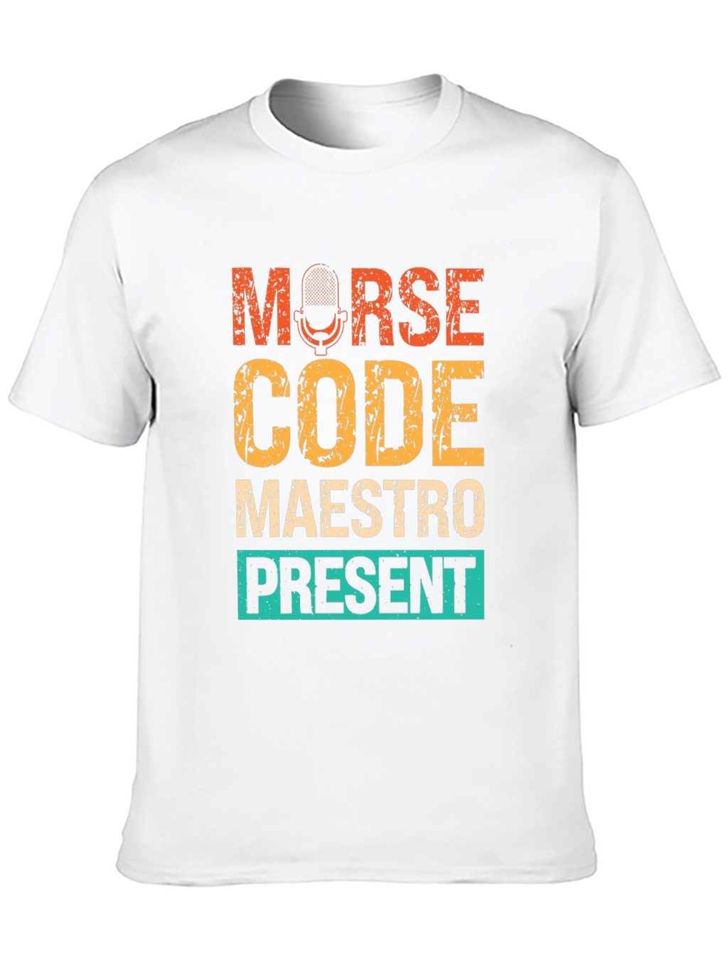 Morse Code Maestro Present T-Shirt - Black