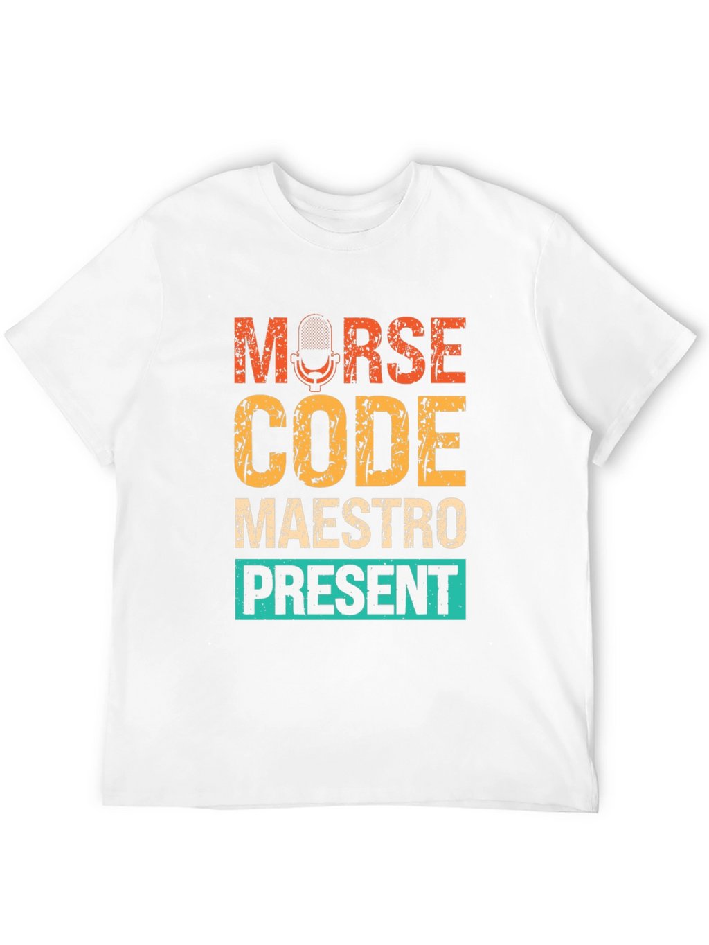 Morse Code Maestro Present T-Shirt - Black