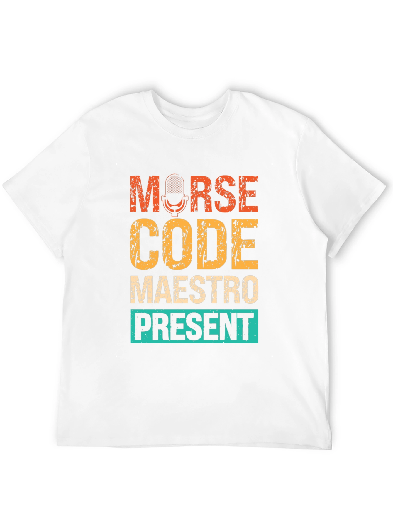 Morse Code Maestro Present T-Shirt - Black
