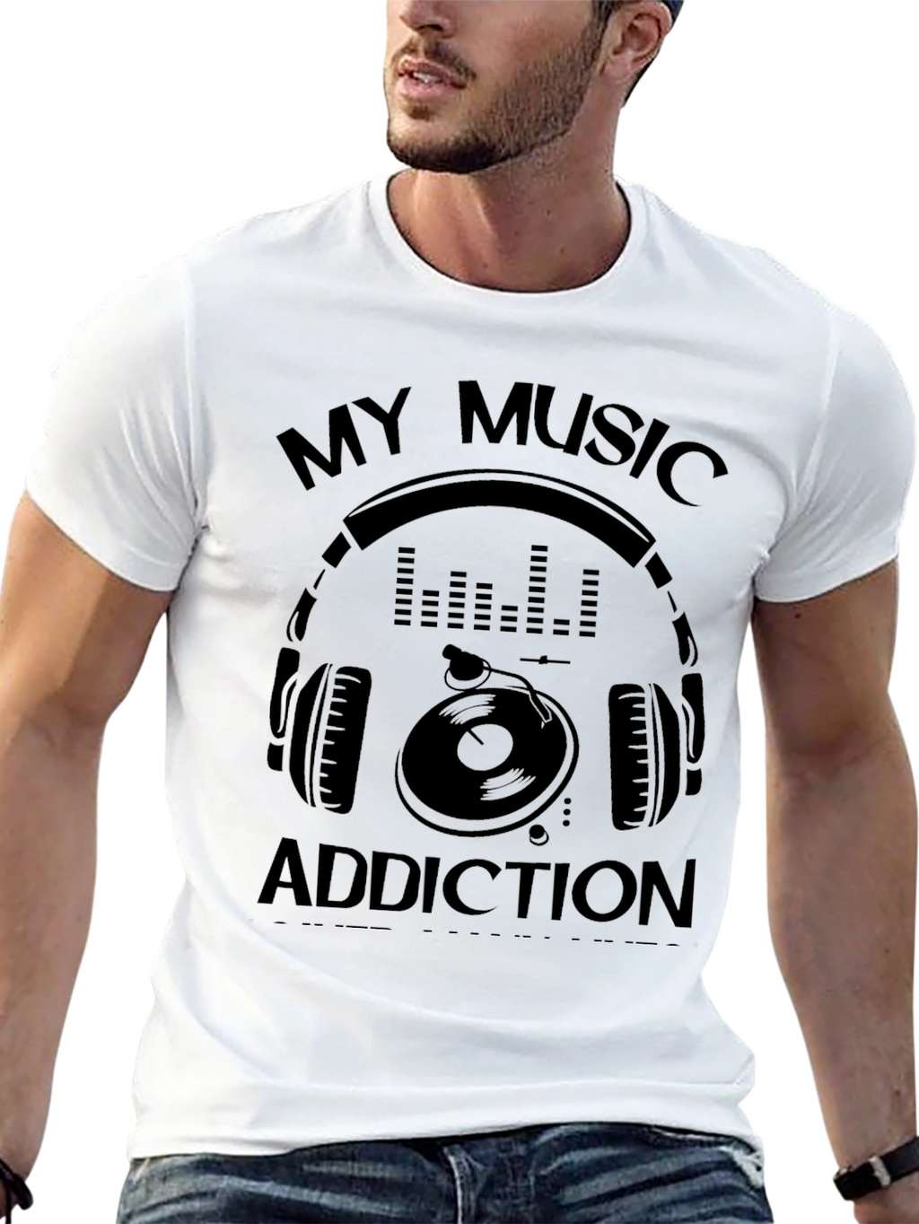 My Music Addiction Graphic Tee