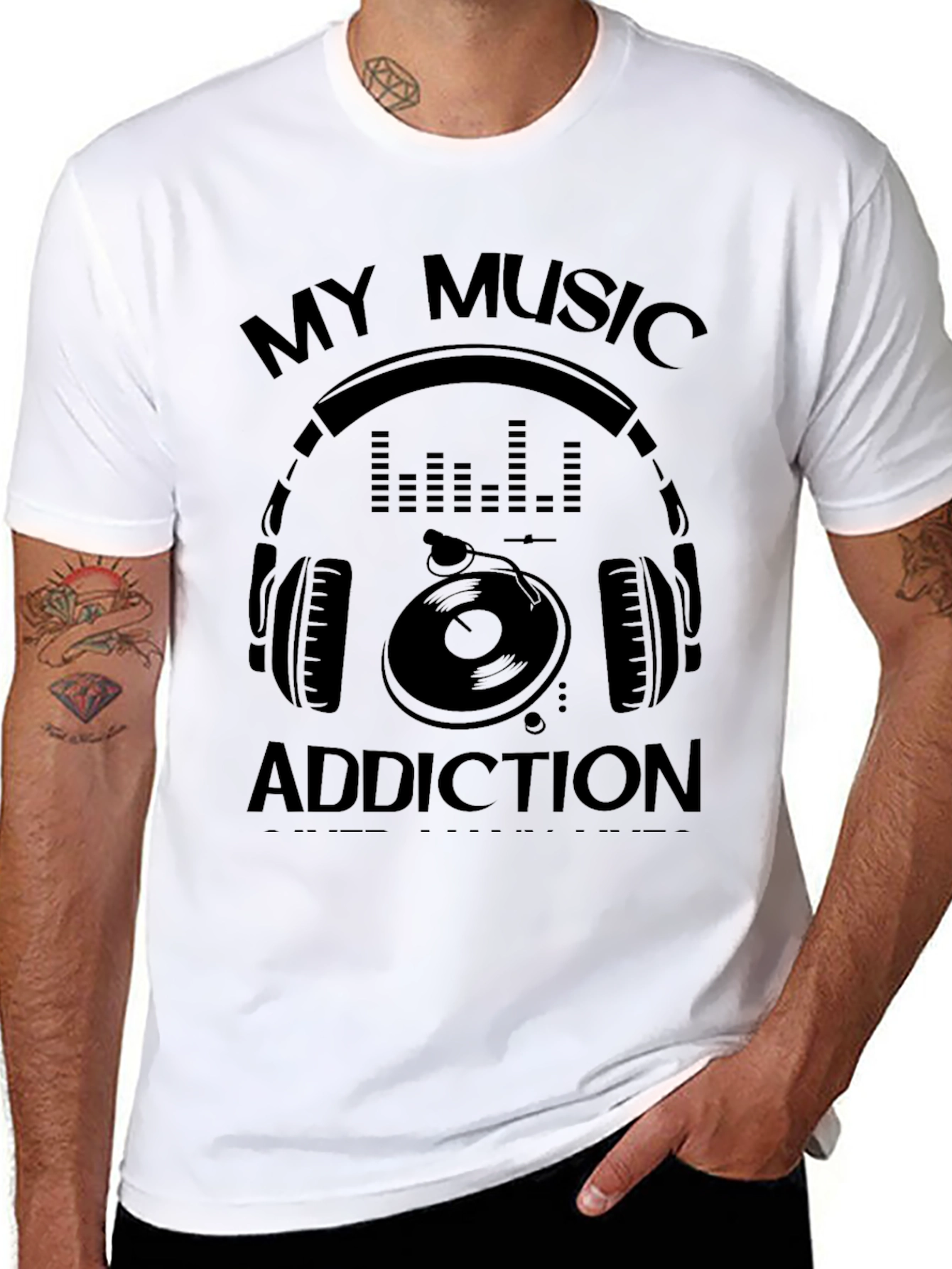 My Music Addiction Graphic Tee