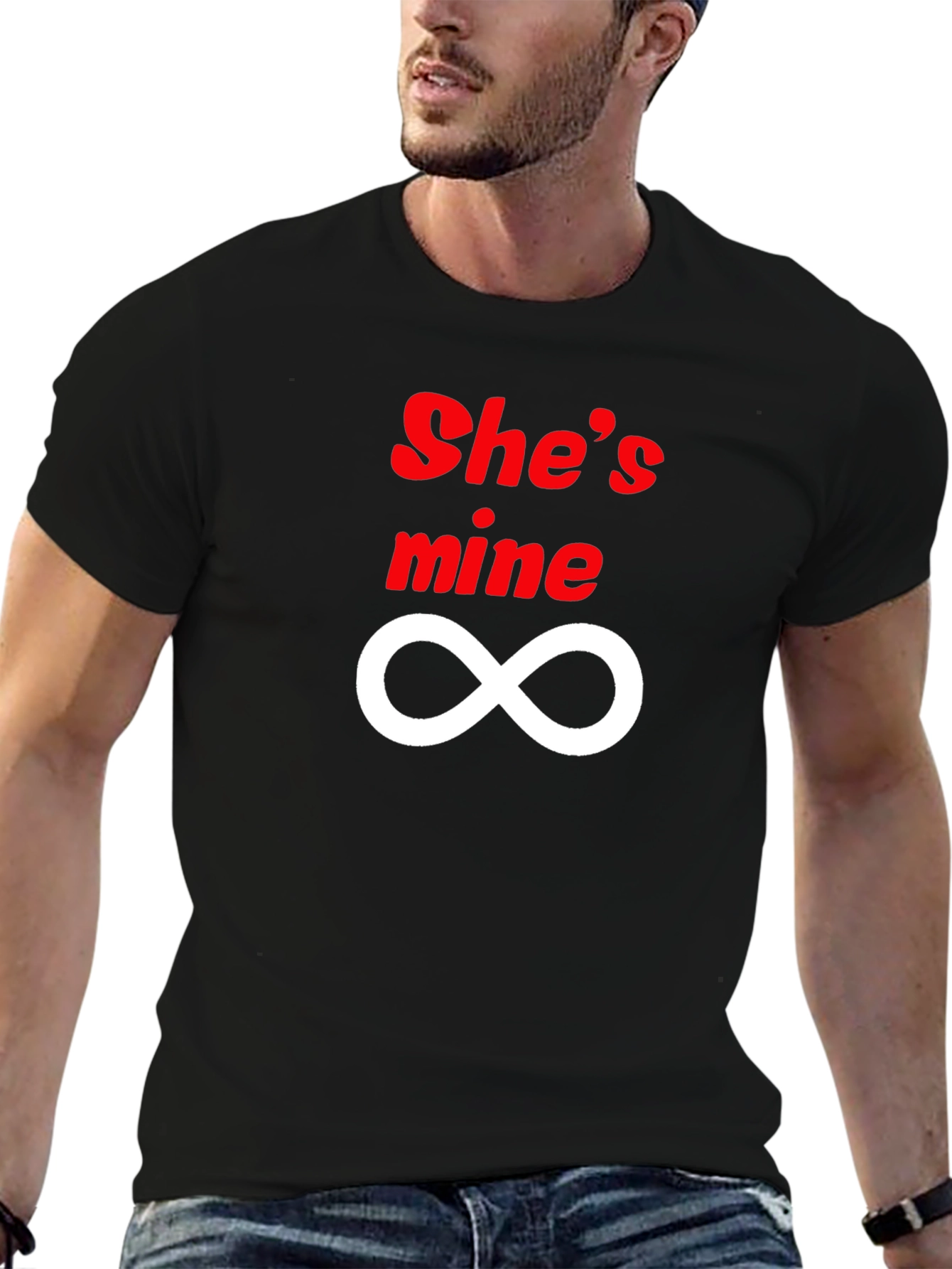 Shes Mine Infinity Black T-Shirt