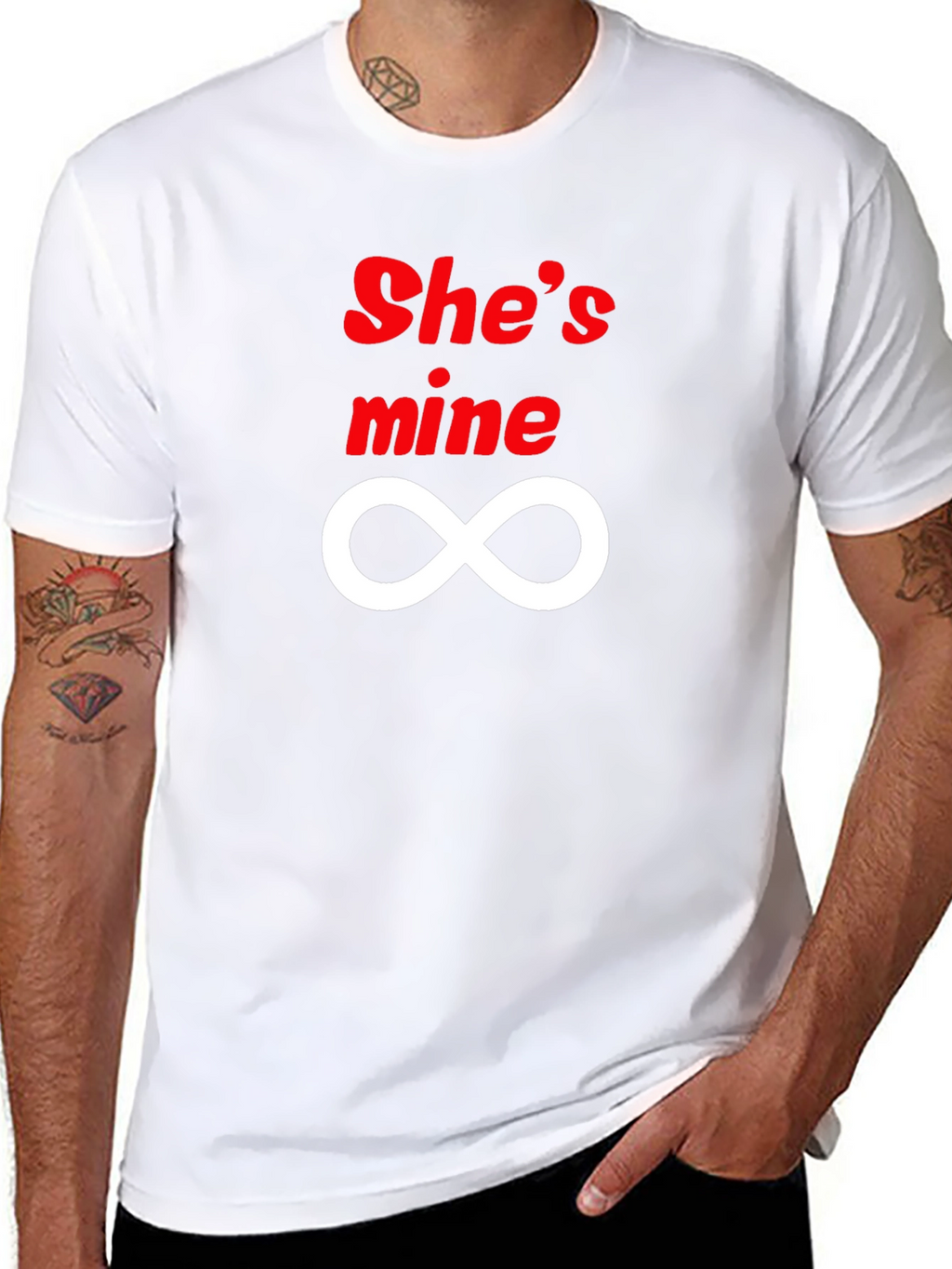 Shes Mine Infinity Black T-Shirt