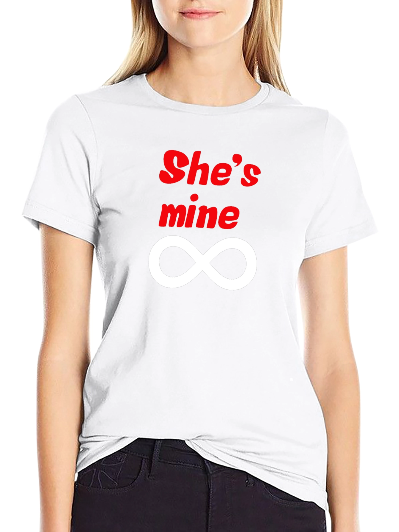 Shes Mine Infinity Black T-Shirt