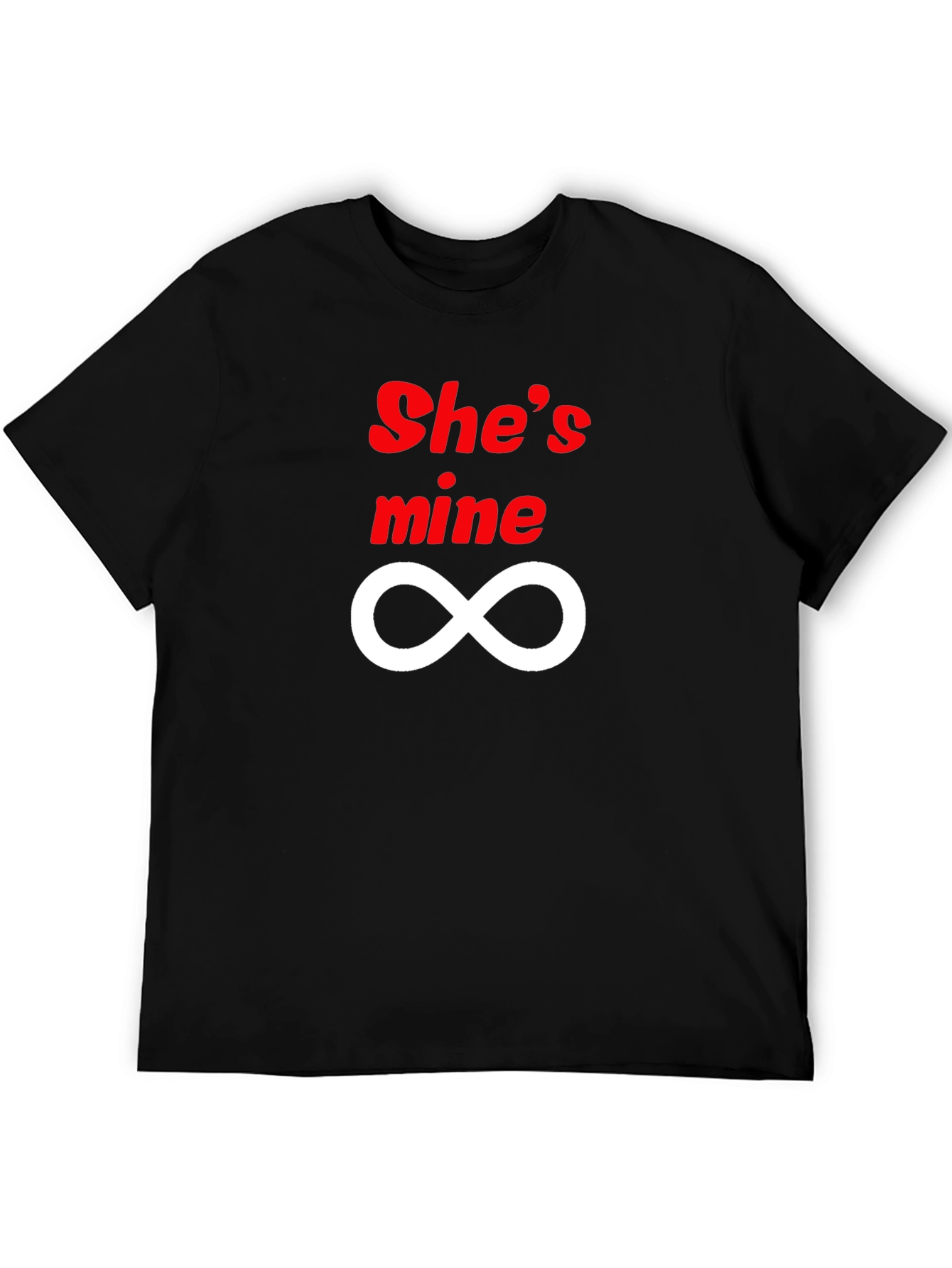 Shes Mine Infinity Black T-Shirt