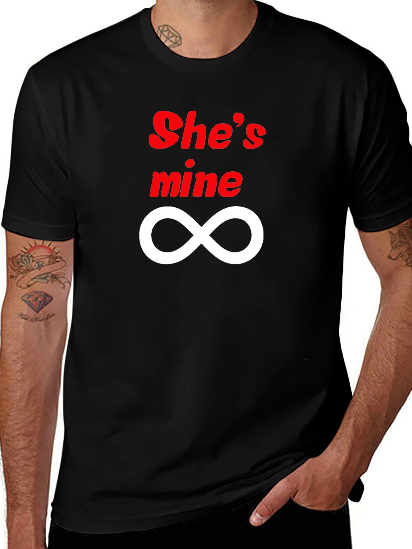 Shes Mine Infinity Black T-Shirt