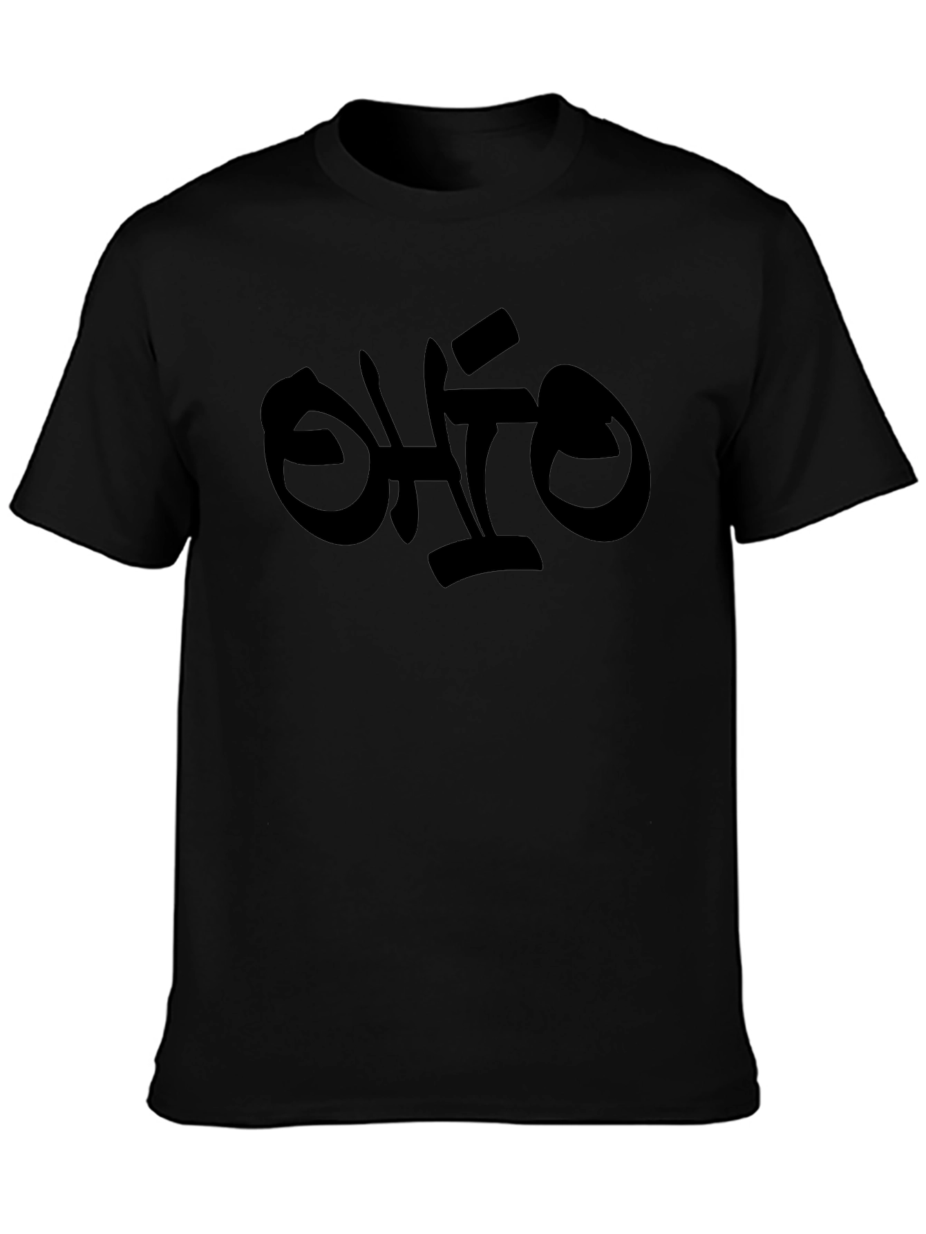Ohio Graphic Print Black T-Shirt