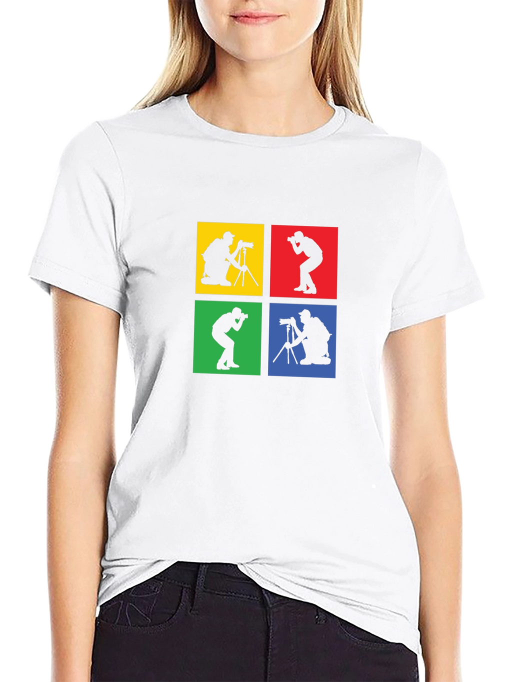 Photographer Silhouette Graphic T-Shirt